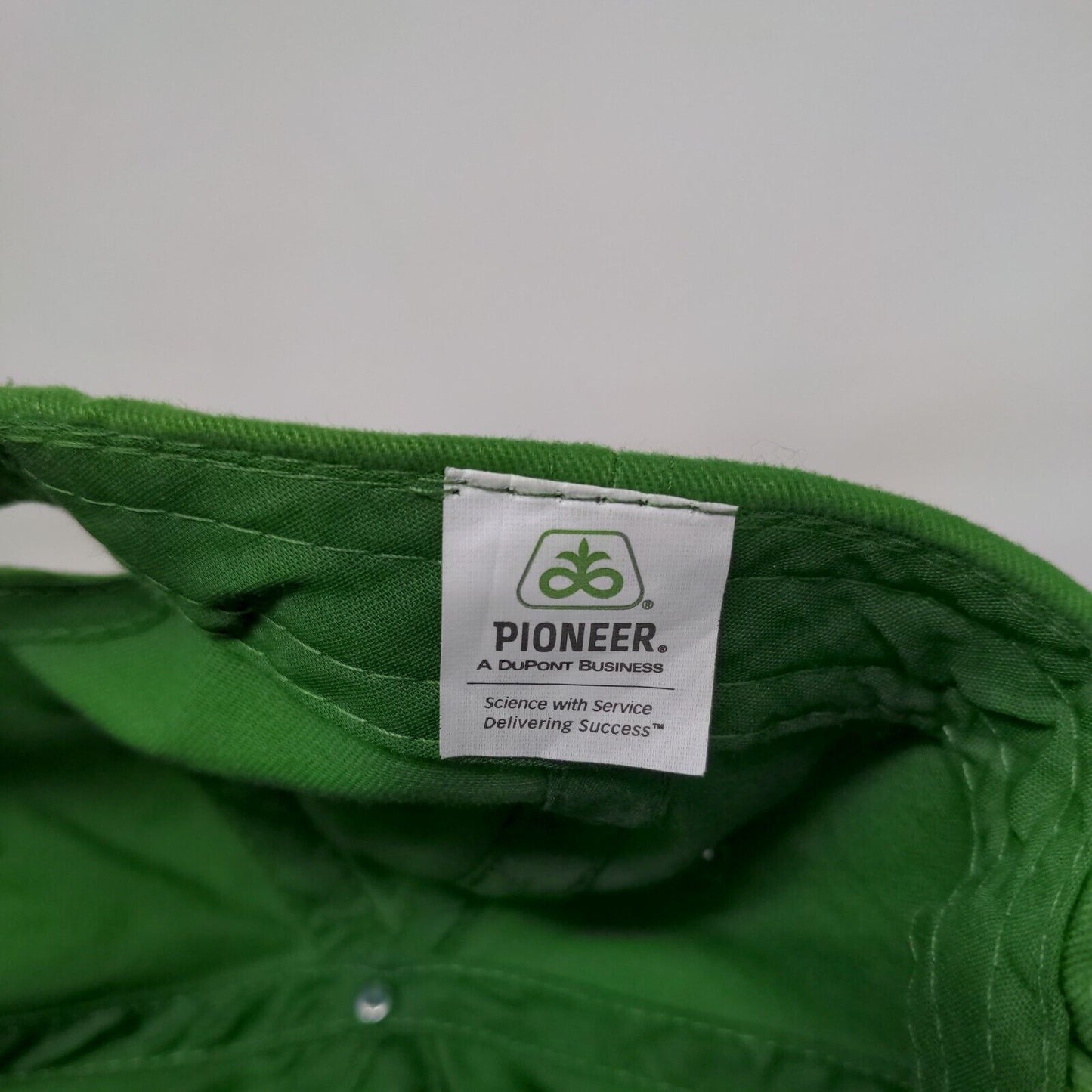 Pioneer Strapback Hat Green One Size Adjustable Embroidered 6 Panel