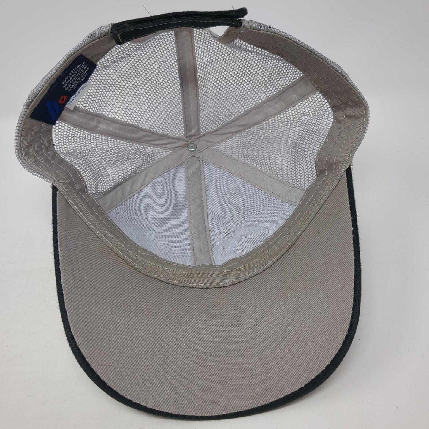 DePatco Strapback Trucker Hat Black One Size Mesh Back Embroidered HG