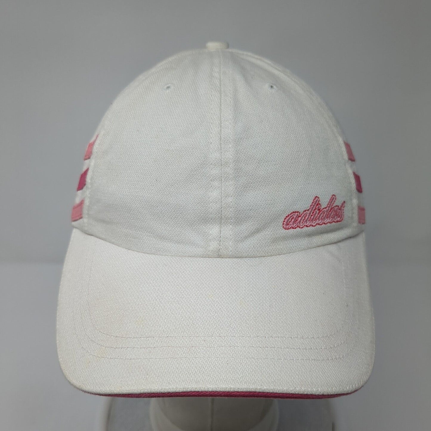 Adidas Climalite Strapback Hat White One Size Adjustable Embroidered Cotton