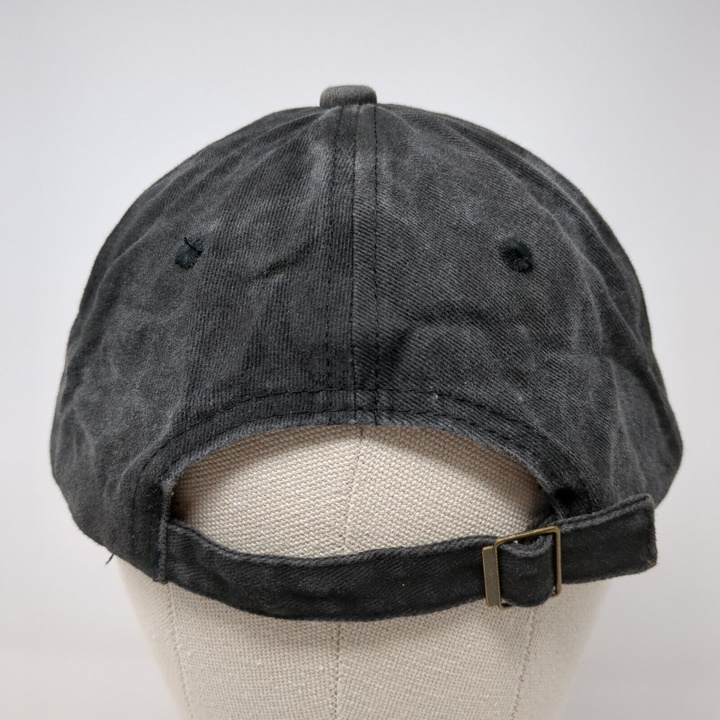 Pride Slideback Hat Gray One Size Adjustable Embroidered Vented Holes Cotton