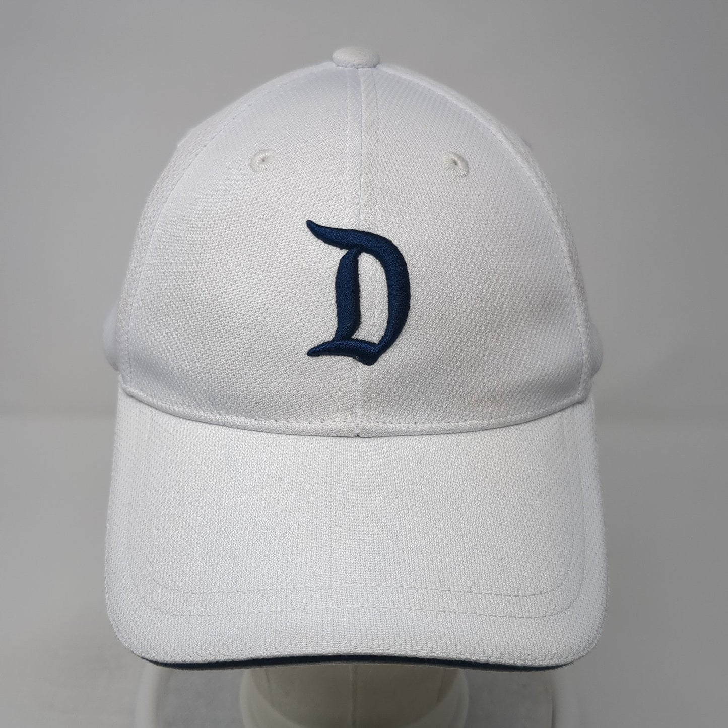 Letter D Strapback Hat White One Size Adjustable Embroidered Disney