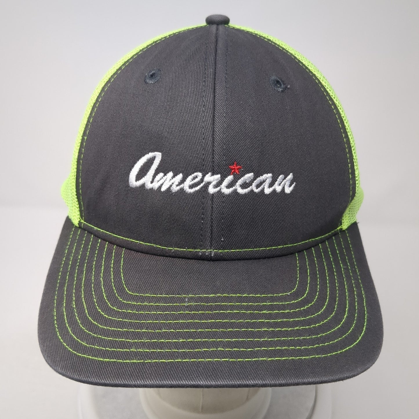 American Snapback Trucker Hat Multicolor OS Adjustable Mesh Back Port Authority