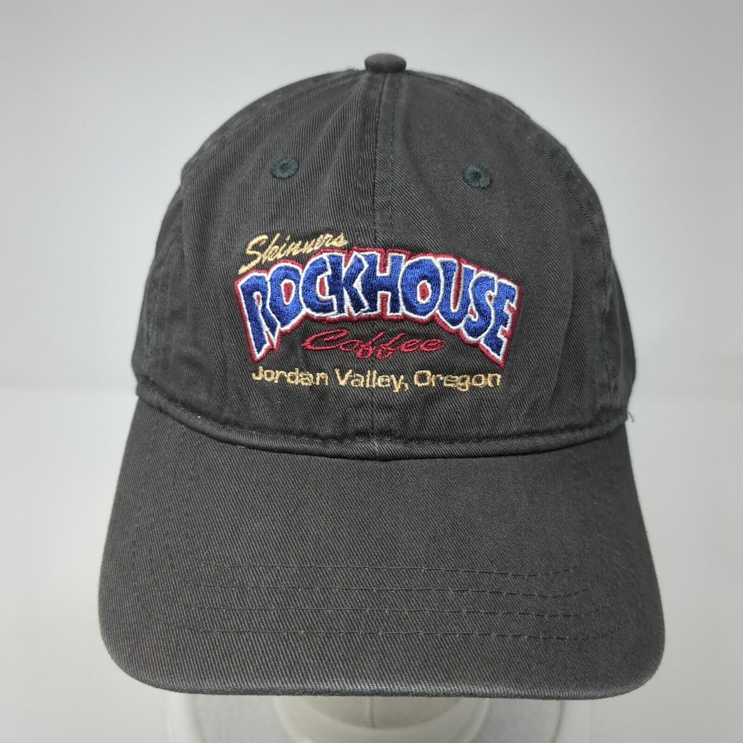 Skinners Rockhouse Coffee Jordan Valley Oregon Slideback Hat Gray OS The Game