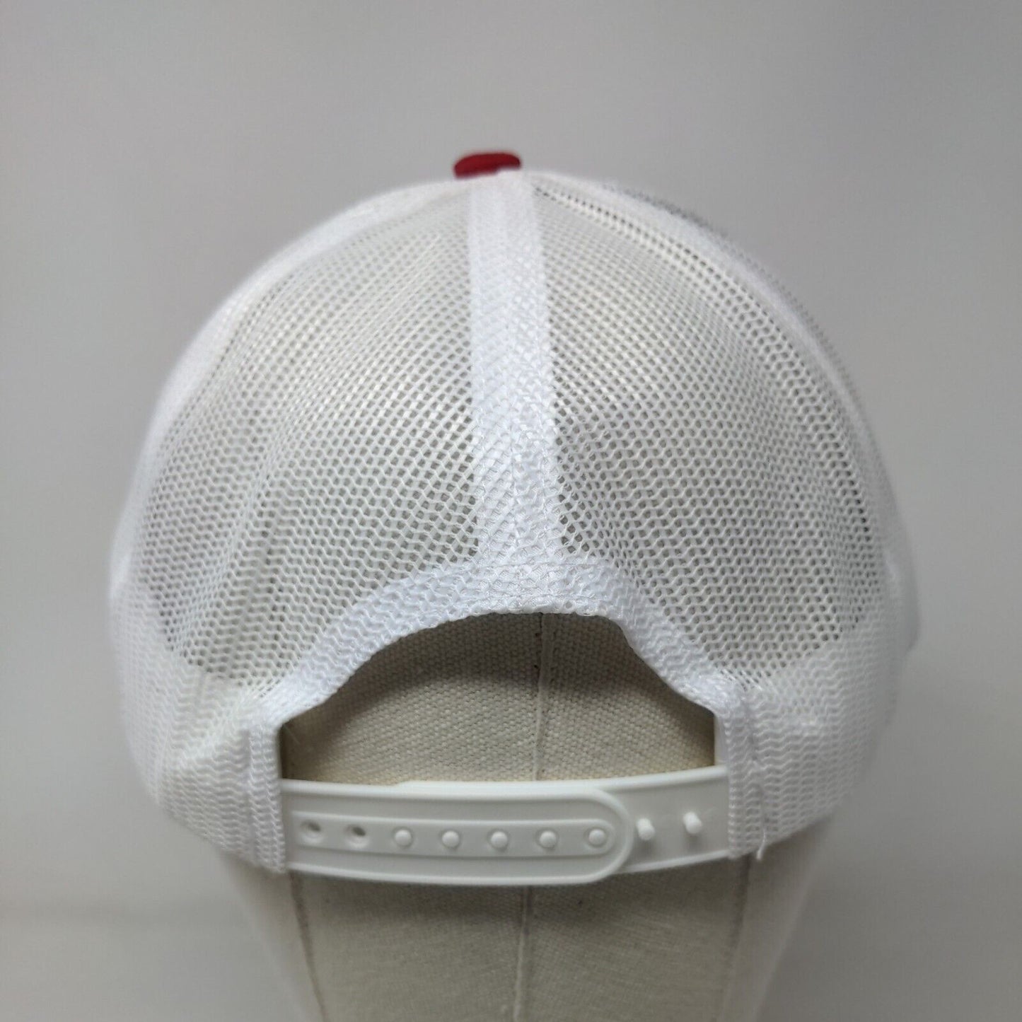 Somerfield Farms Snapback Trucker Hat Red One Size Mesh Back Port Authority