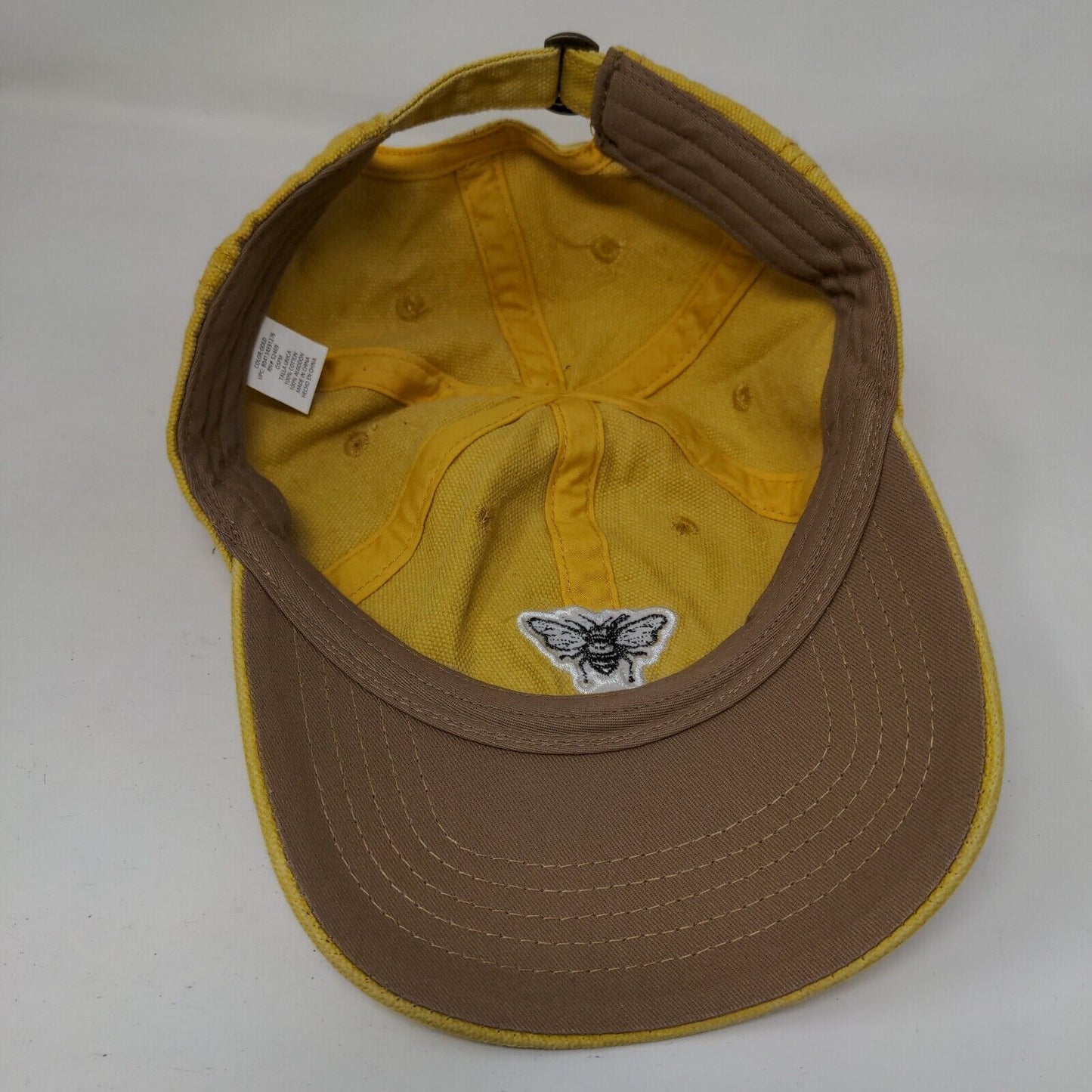 Bee Kind Bumblebee Slideback Hat Gold Yellow OSFM Adjustable Embroidered 6 Panel