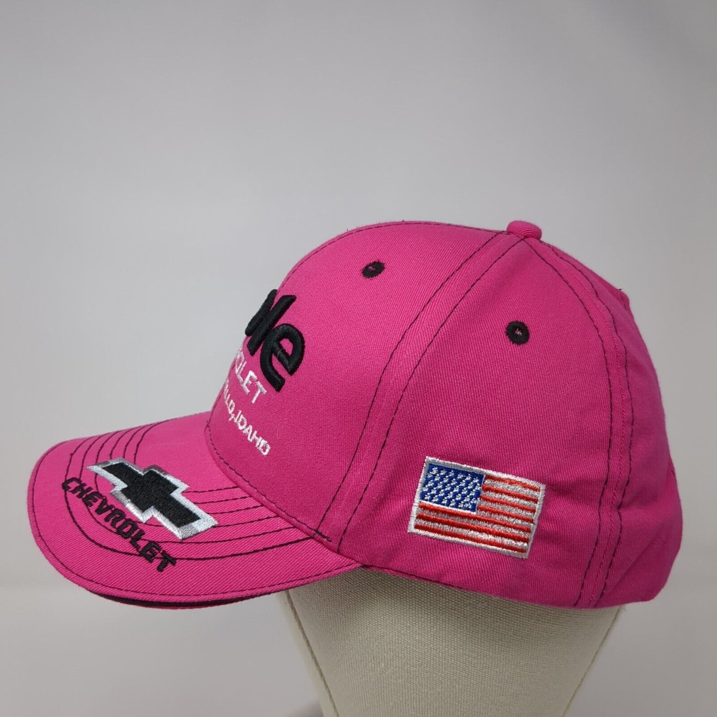 Cole Chevrolet Pocatello Idaho Snapback Hat Ponytail Pink One Size