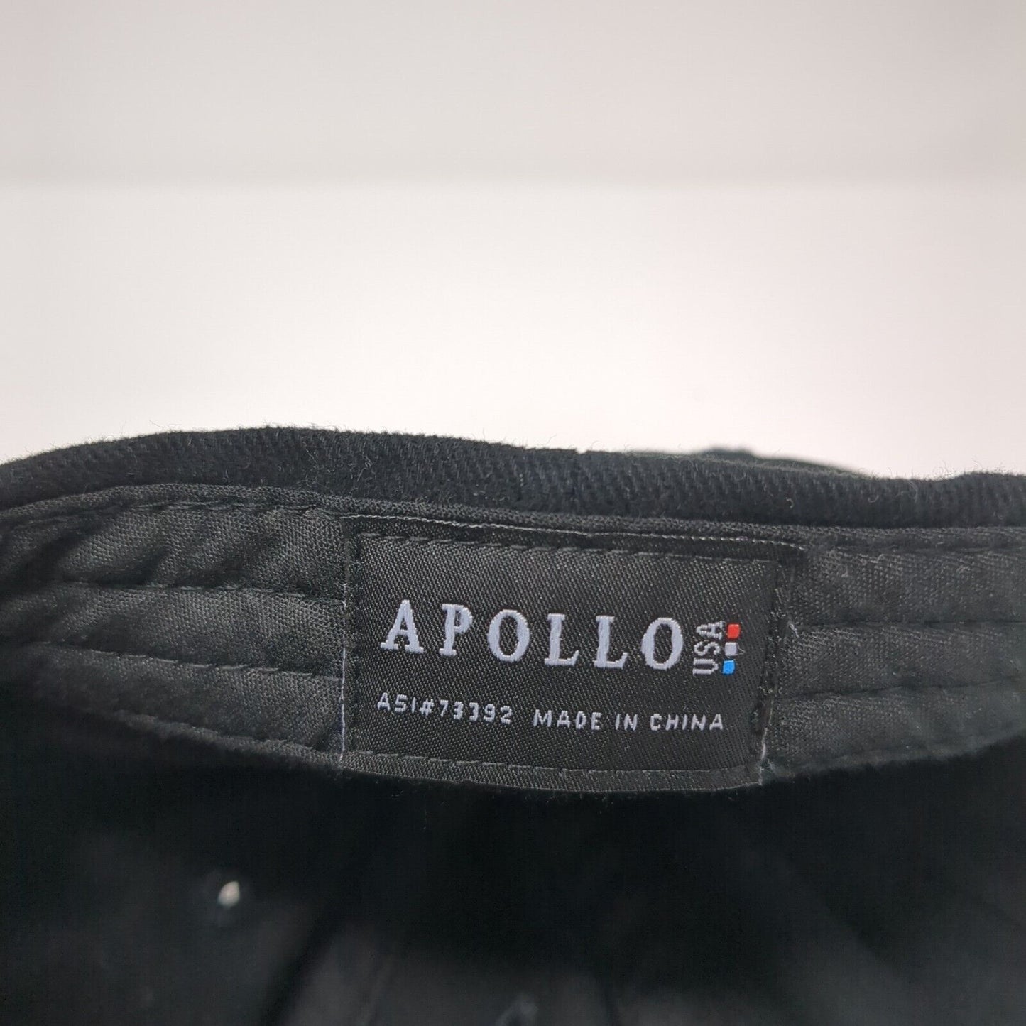 Freddy's Slideback Baseball Cap Black OS Adjustable Embroidered Apollo USA