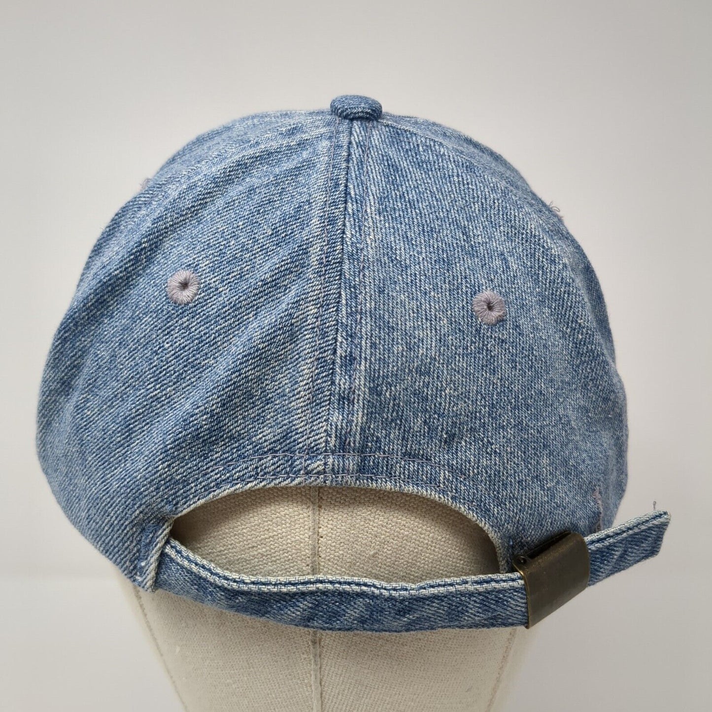 Race For The Cure Slideback Hat Blue One Size Adjustable Embroidered Cotton
