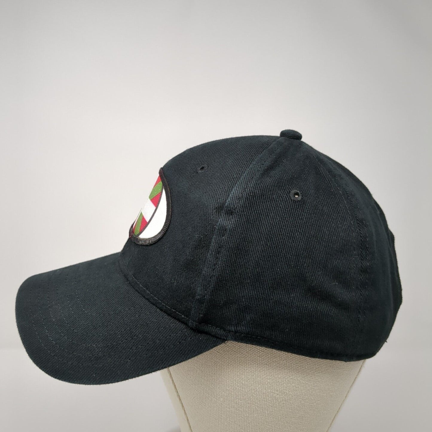 Basque Flag Patch Strapback Hat Black One Size Adjustable Otto 6 Panel