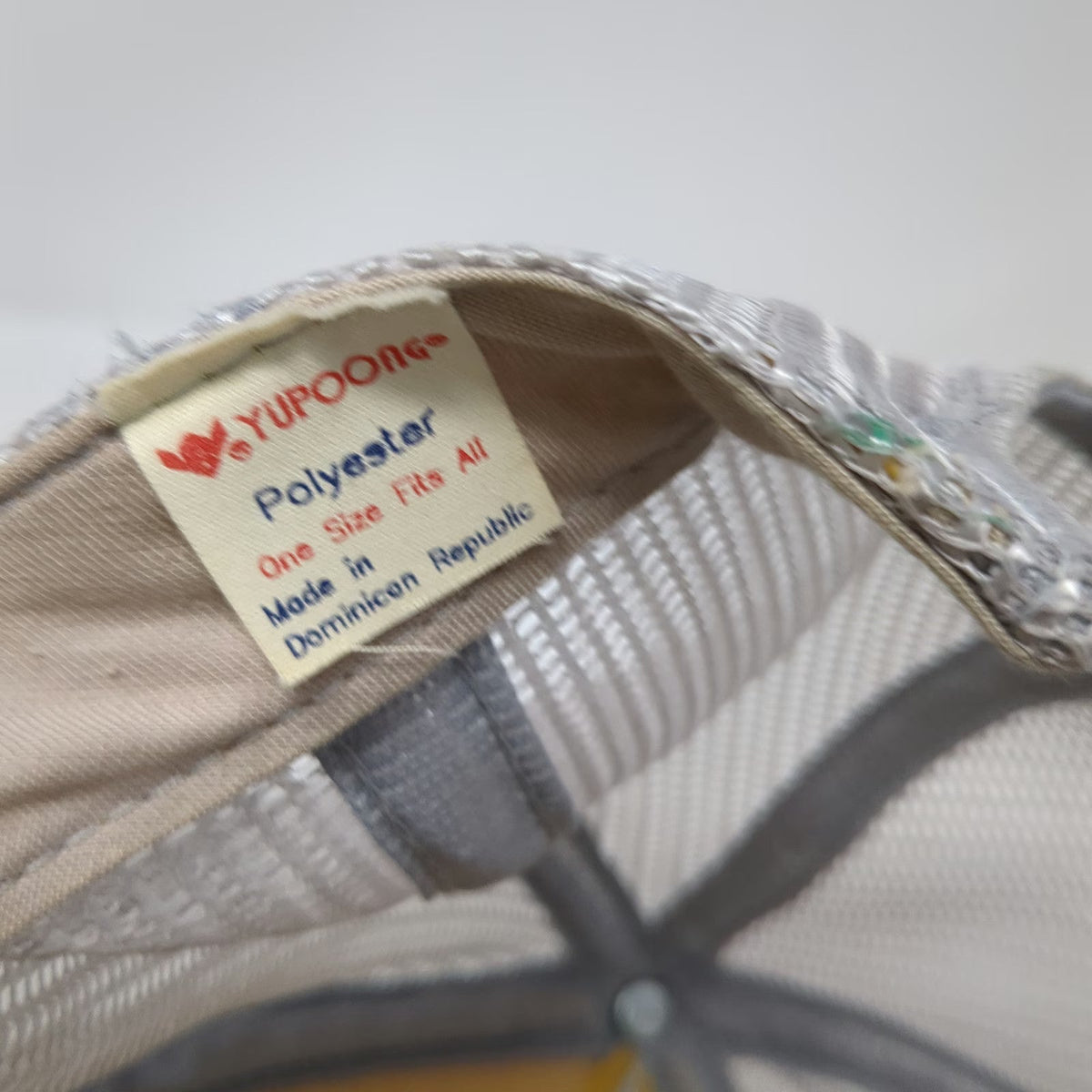 Yupoong Trucker Hat Gray One Size New Hampshire Green Script Mesh Back Hat