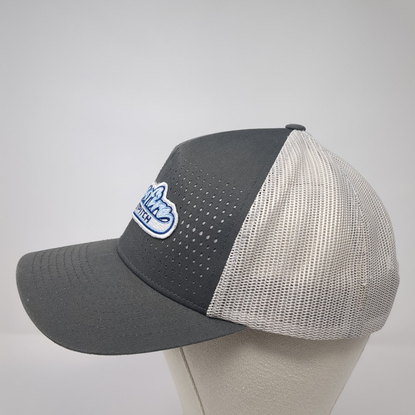 Crossfire Fastpitch Snapback Trucker Hat Gray One Size Mesh Back Richardson