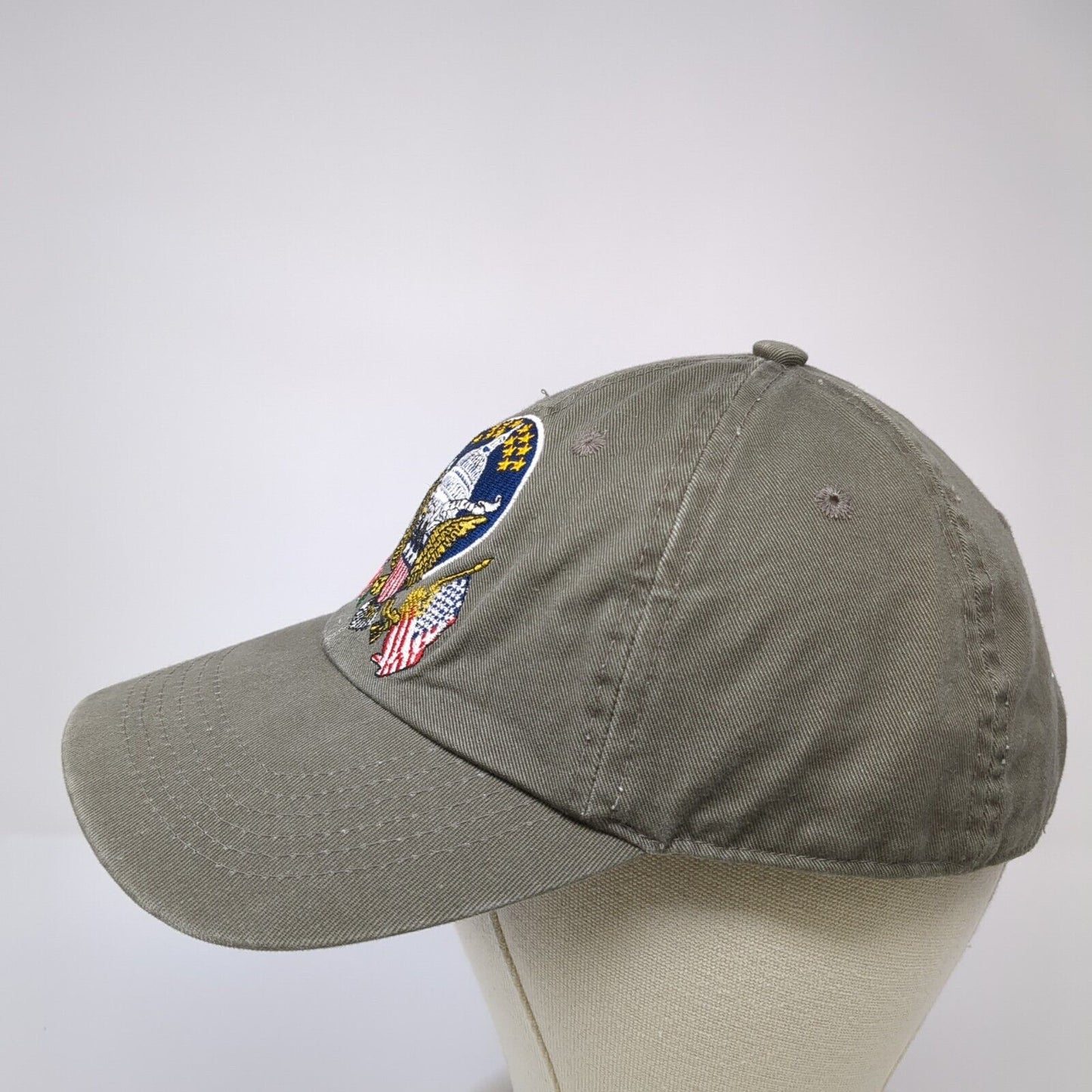 American Eagle Wadshington DC Slideback Hat Brown OS Adjustable Embroidered
