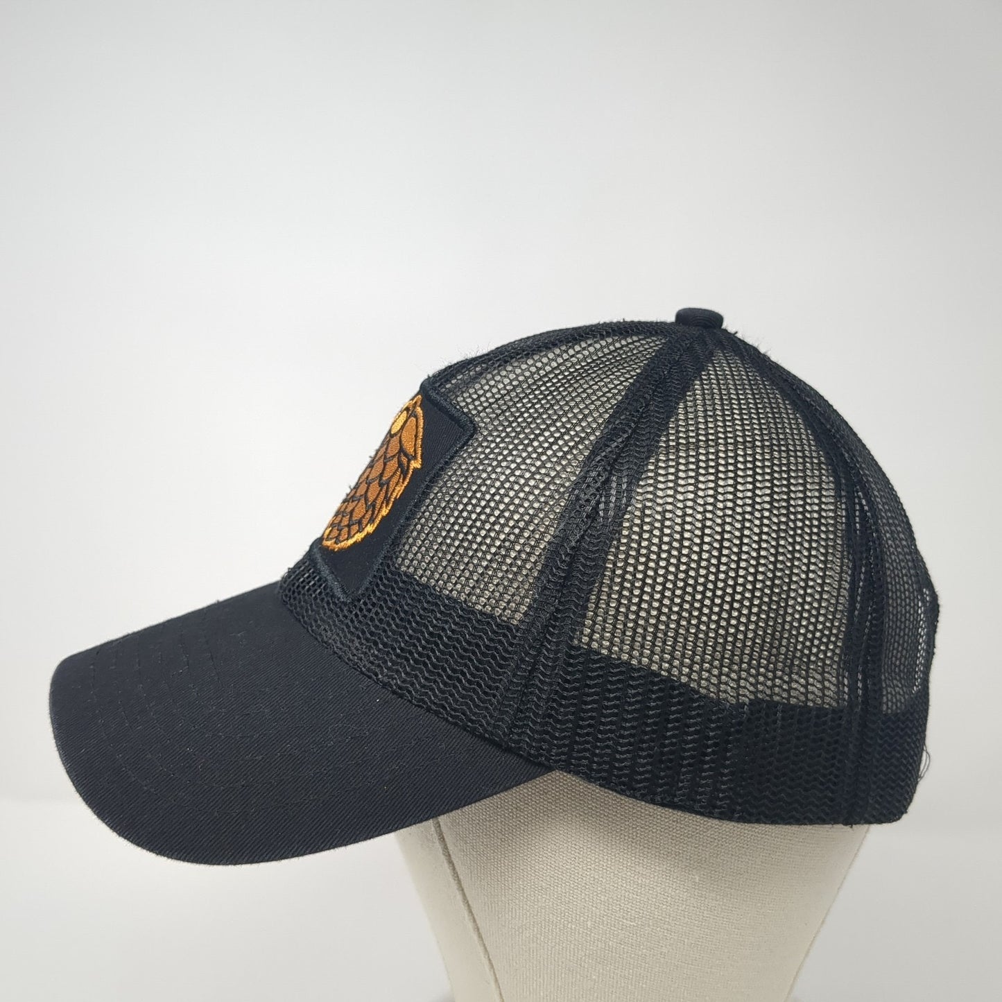 Brewery Snapback Trucker Hat Black One Size Adjustable Embroidered Mesh Back