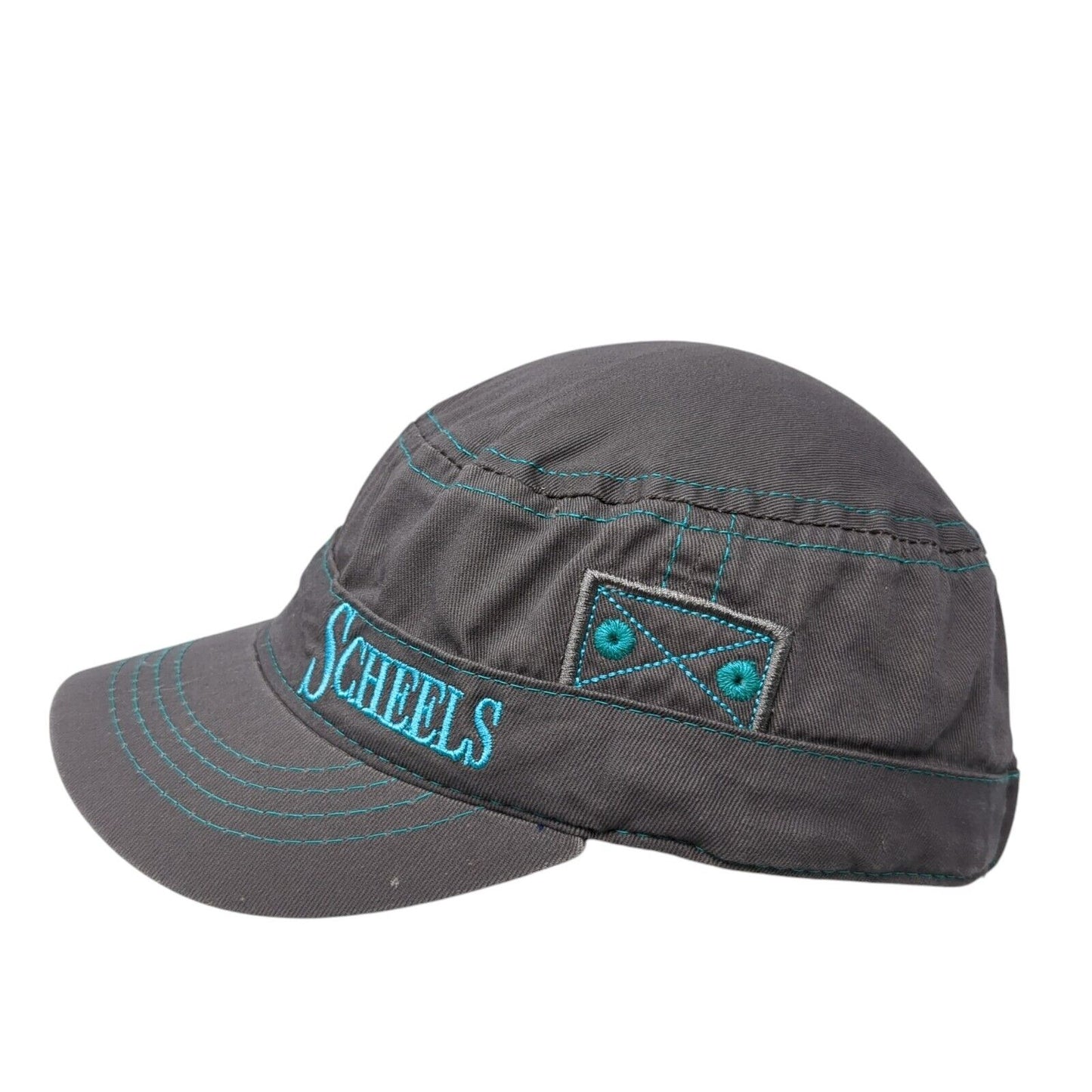 Scheels Slideback Cadet Army Hat Gray One Size Embroidered Outdoor Cap