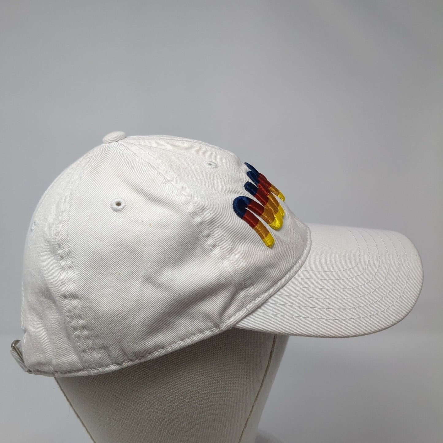 NASA Slideback Hat White One Size Adjustable Embroidered Logo Mad Engine