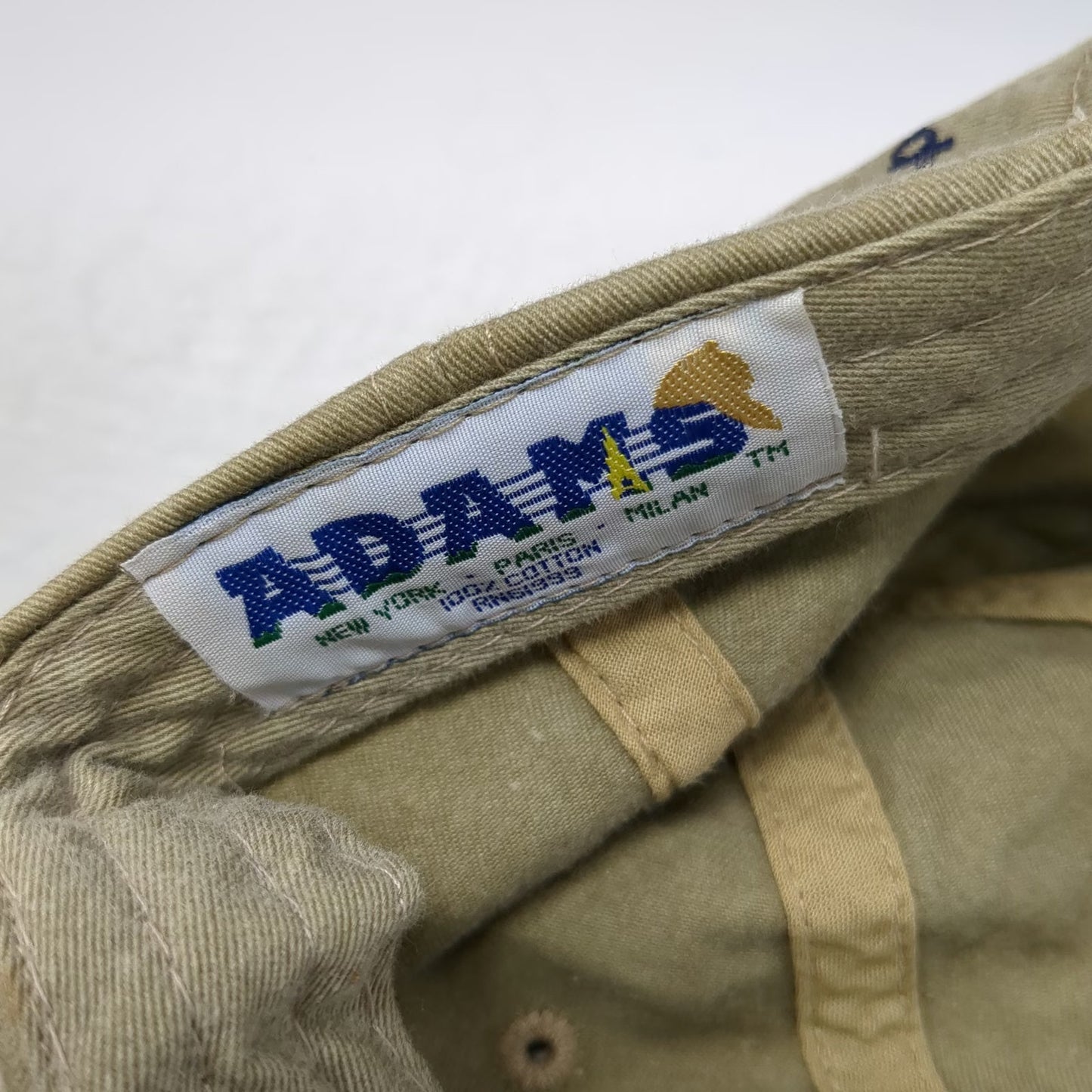 Adams Baseball Cap Beige One Size PC-PLUS OnLine Computer Logo Slideback Hat