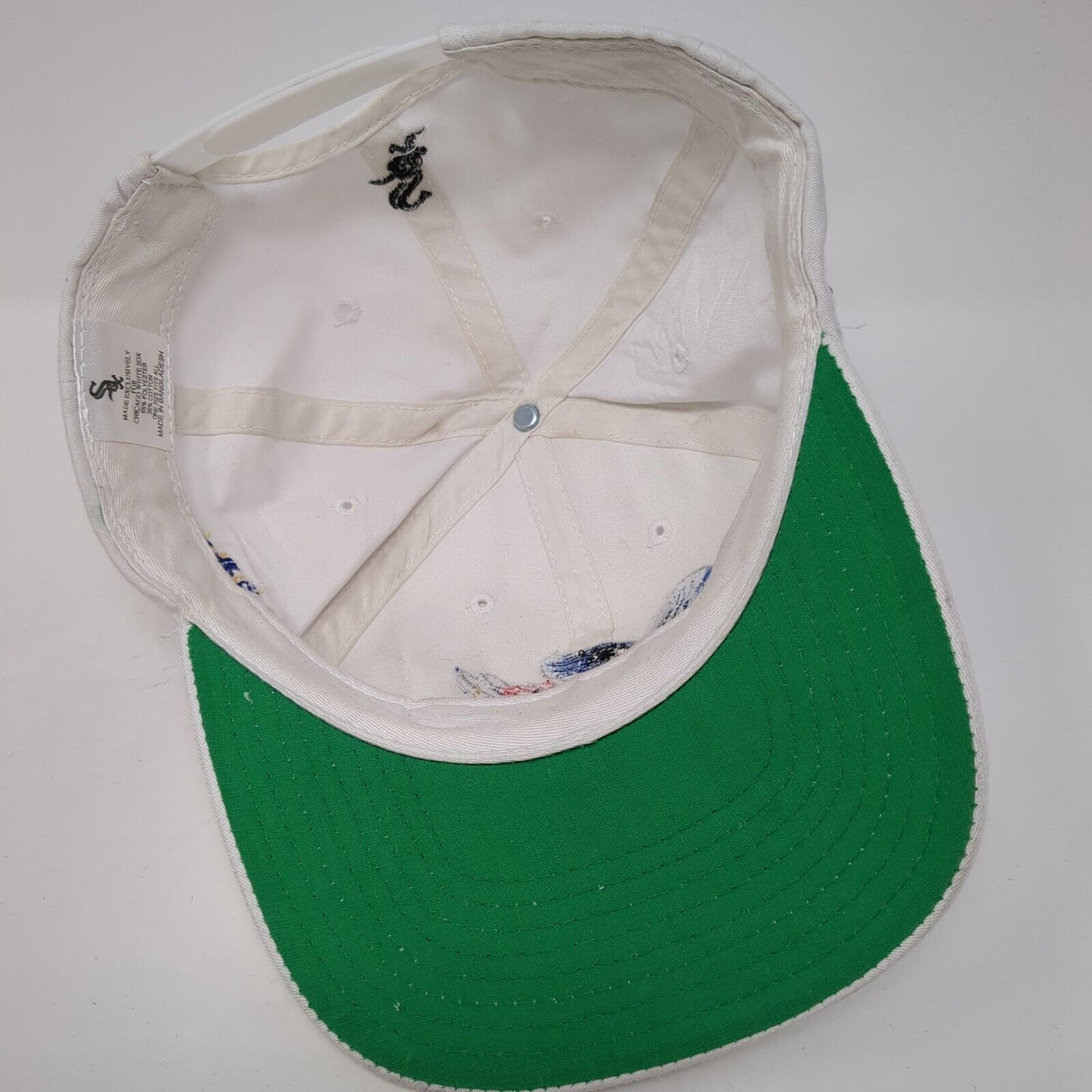 American National Cubs VS White Sox June 16, 1997 Snapback Hat White One Size