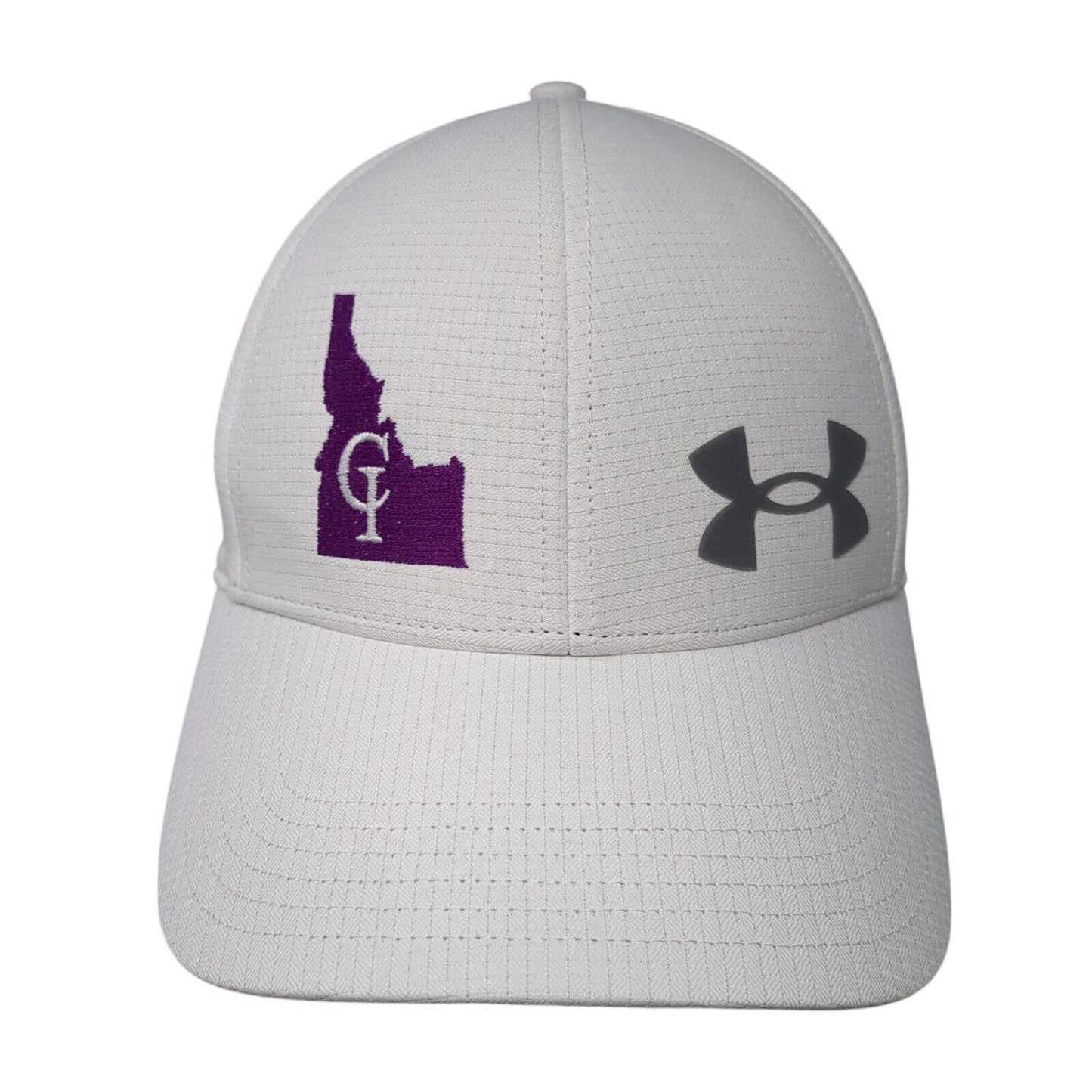 Under Armour Fitted Hat White L/XL Classic Fit ISO-Chill Armour Vent W/Tags