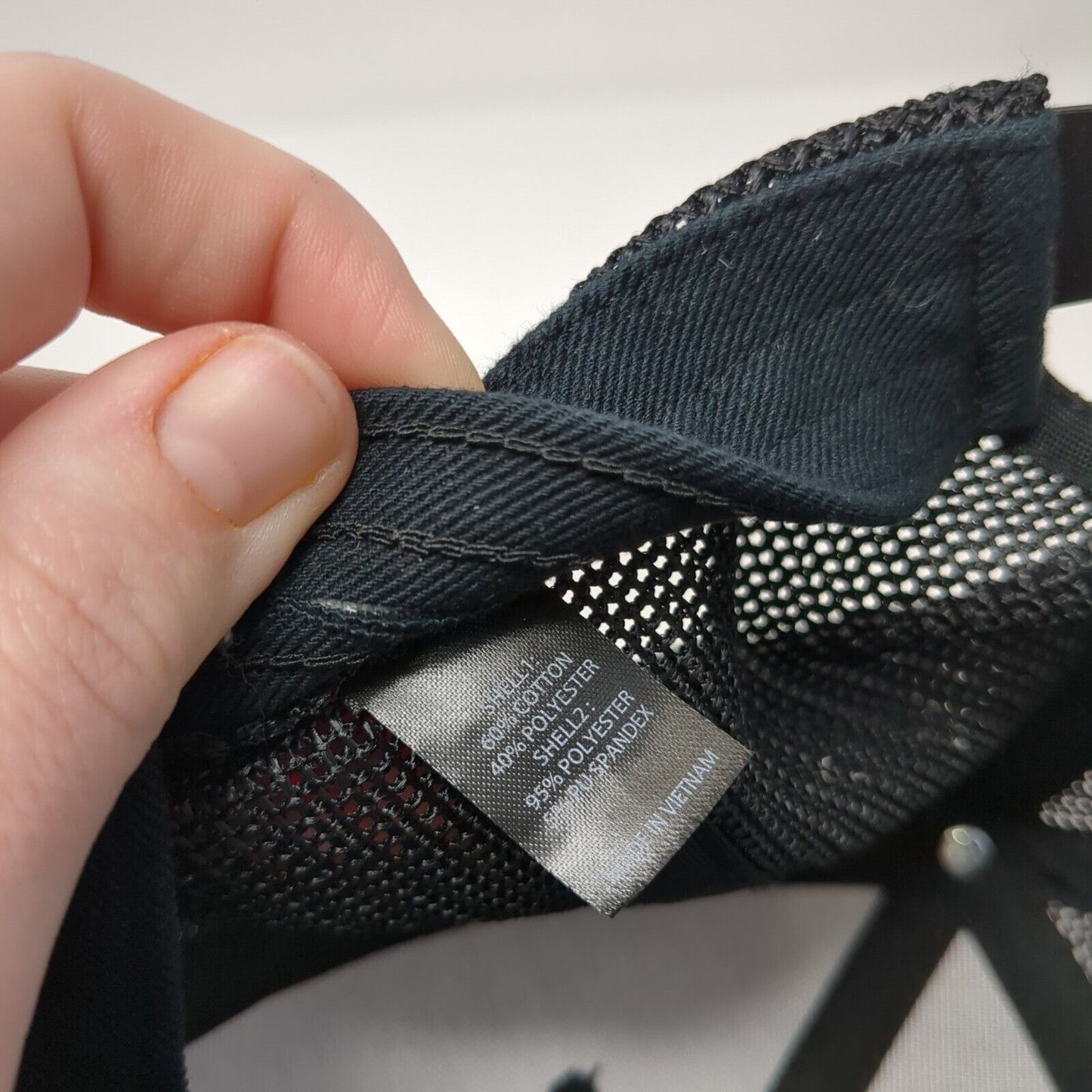 Richardson Mesh Back Trucker Hat Black One Size Flexfit Embroidered Logo