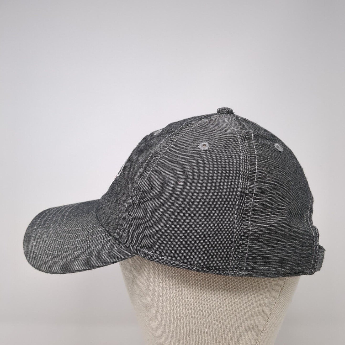 Mickey Mouse Slideback Hat Gray One Size Adjustable Disney 6 Panel