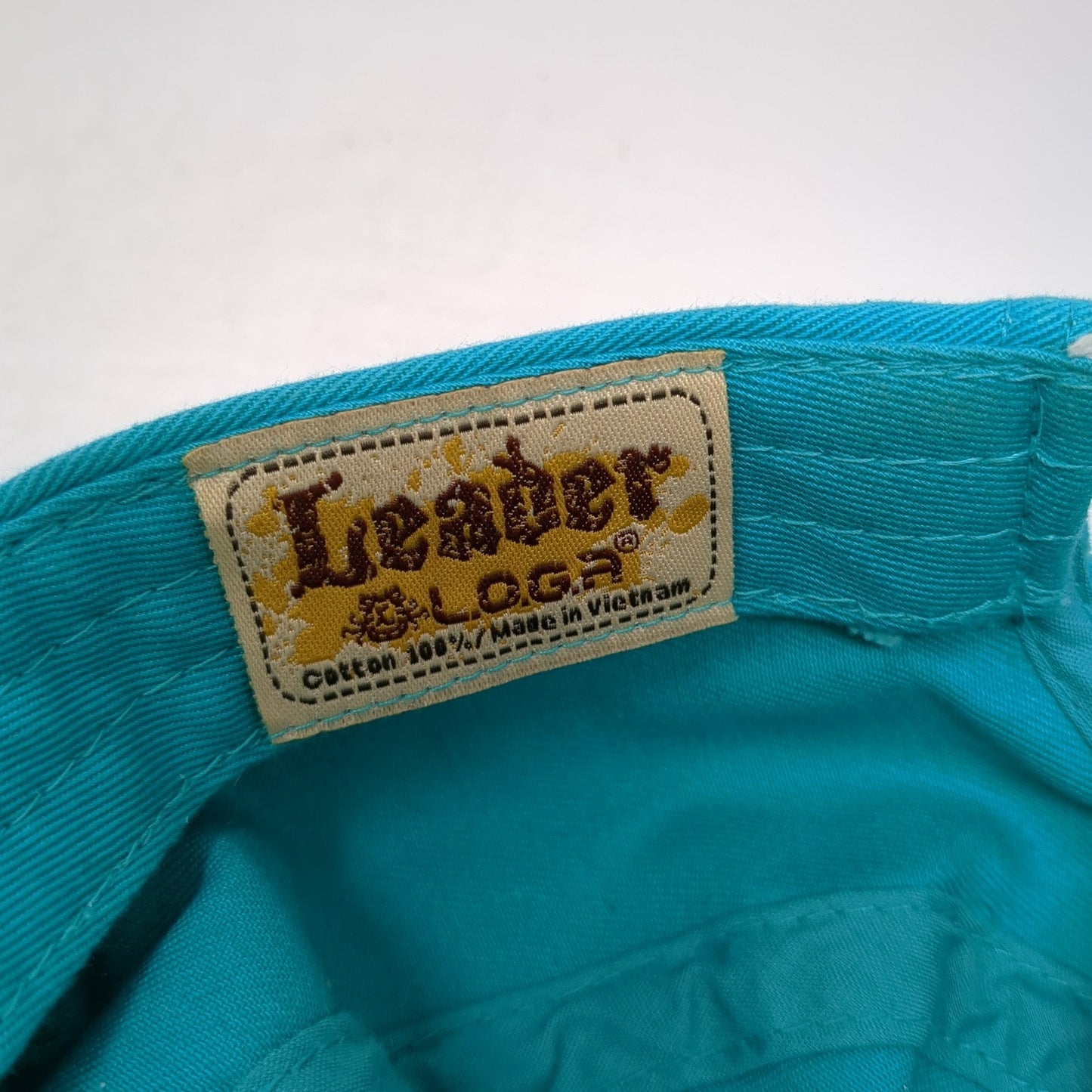 Leader Loga Slideback Army Hat Blue One Size Cross Rhinestone Beaded