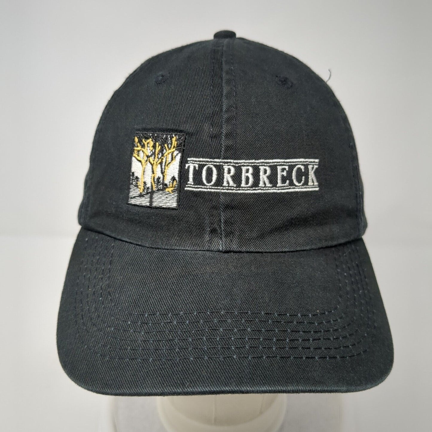 Torbreck Slideback Hat Black One Size Adjustable Embroidered 6 Panel