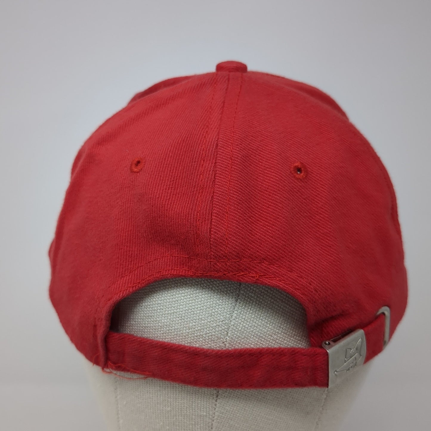 Amsterdam Baseball Cap Red One Size Adjustable Embroidered 6 Panel Fox