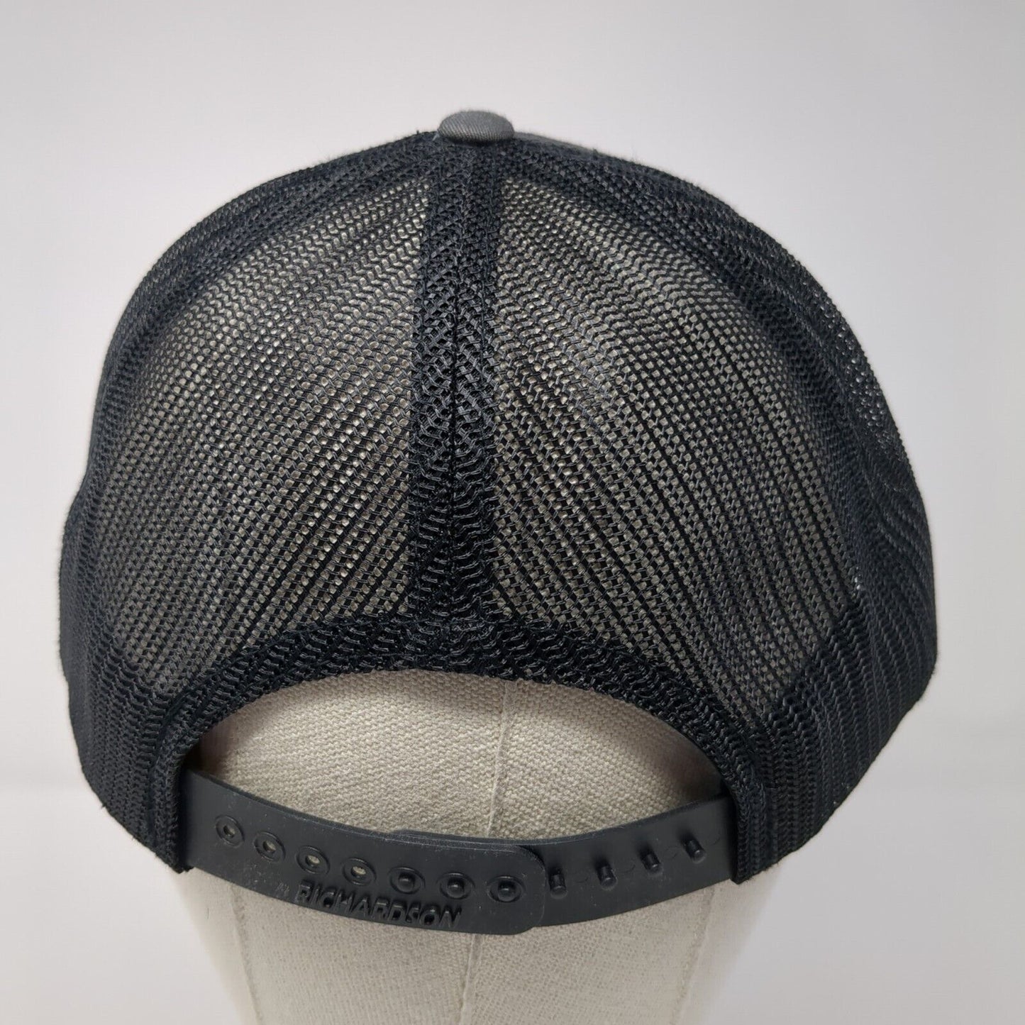 Arlo G Lott Trucking Inc Snapback Trucker Hat Gray M/L Mesh Back
