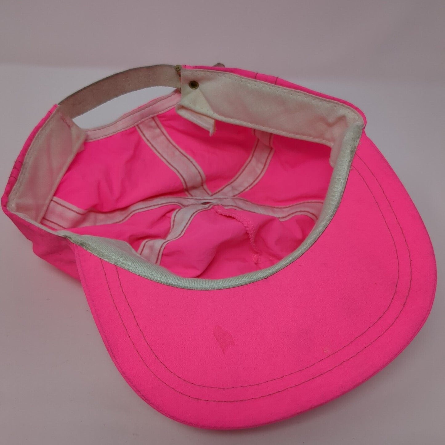 G.O. Gary Ormsby Racing Slideback Hat Pink One Size Leather Strap