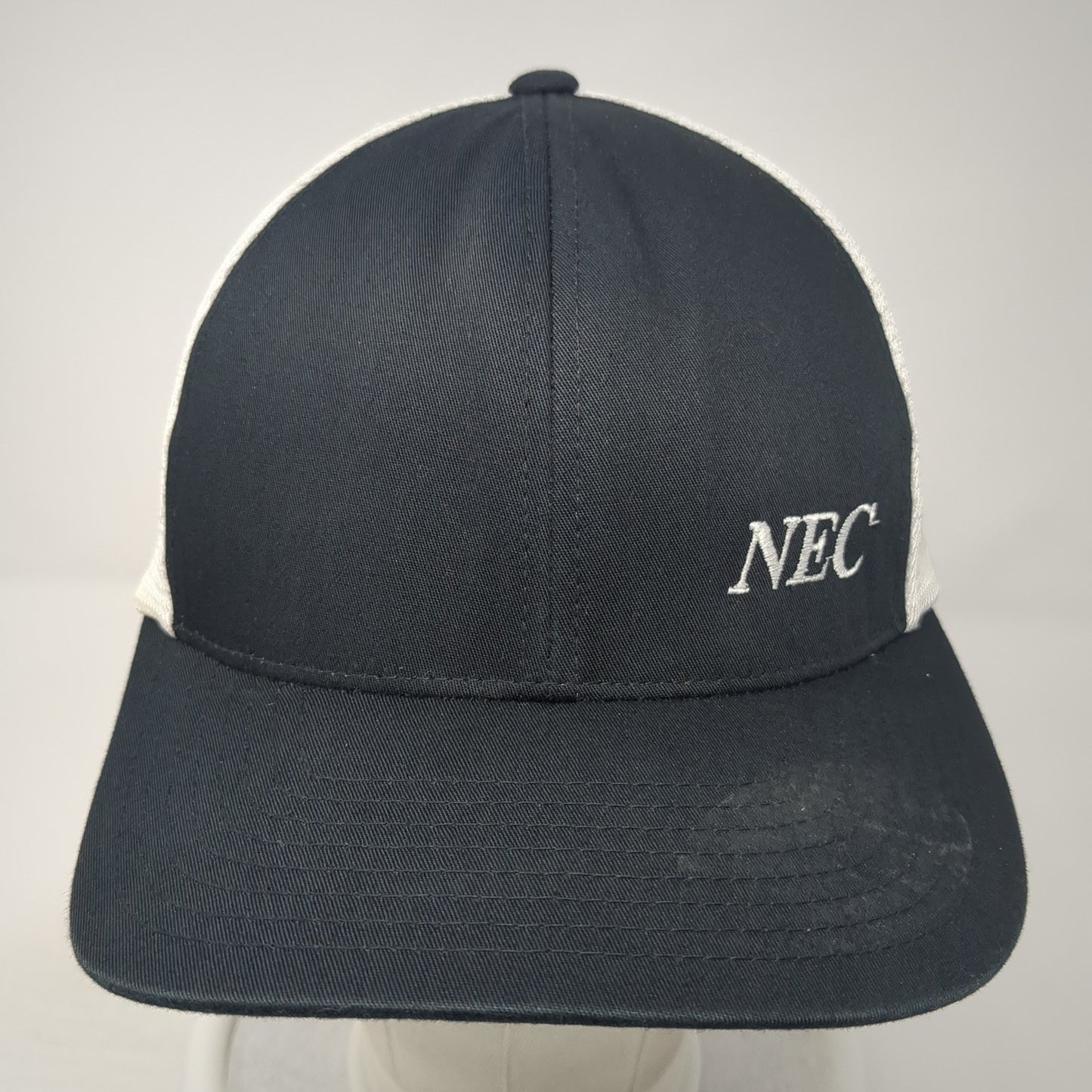 NEC Norbryhn Equipment Co Snapback Trucker Hat Black One Size Mesh Back