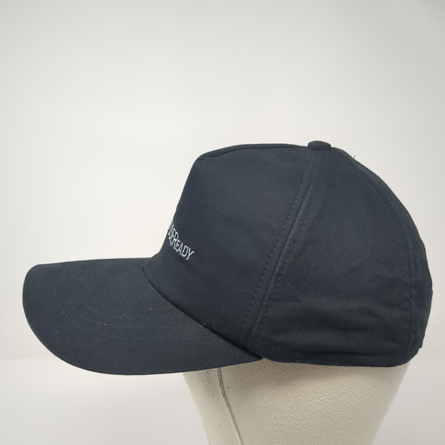 USERReady Tableau Strapback Baseball Cap Black One Size Adjustable Embroidered