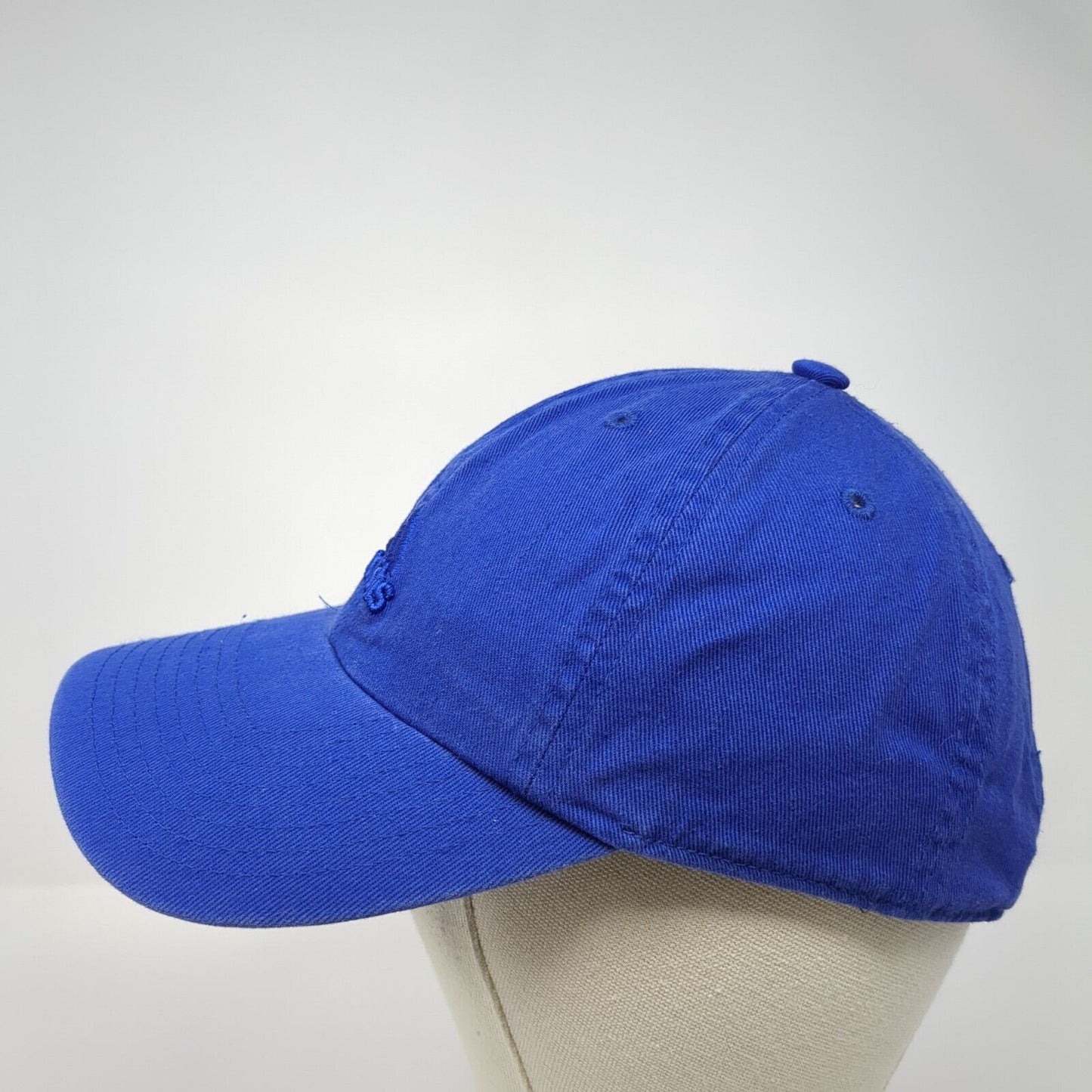 Adidas 3 Stripes Slideback Hat Blue One Size Adjustable Embroidered