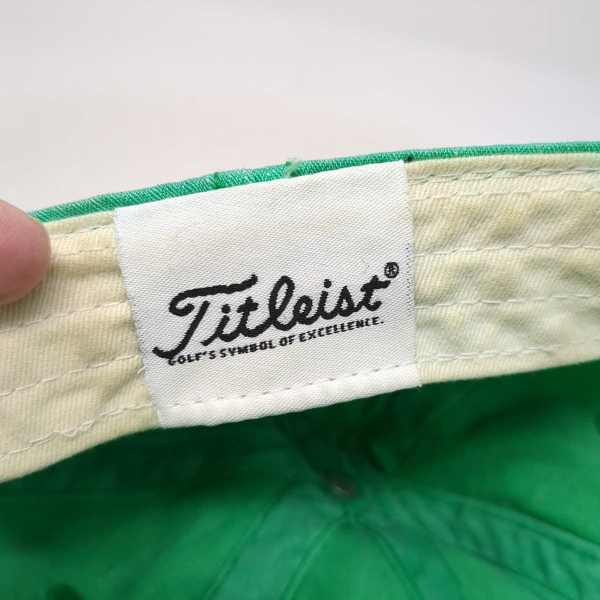 Titleist Baseball Cap Green One Size Slideback Script Logo Golf Adjustable Hat