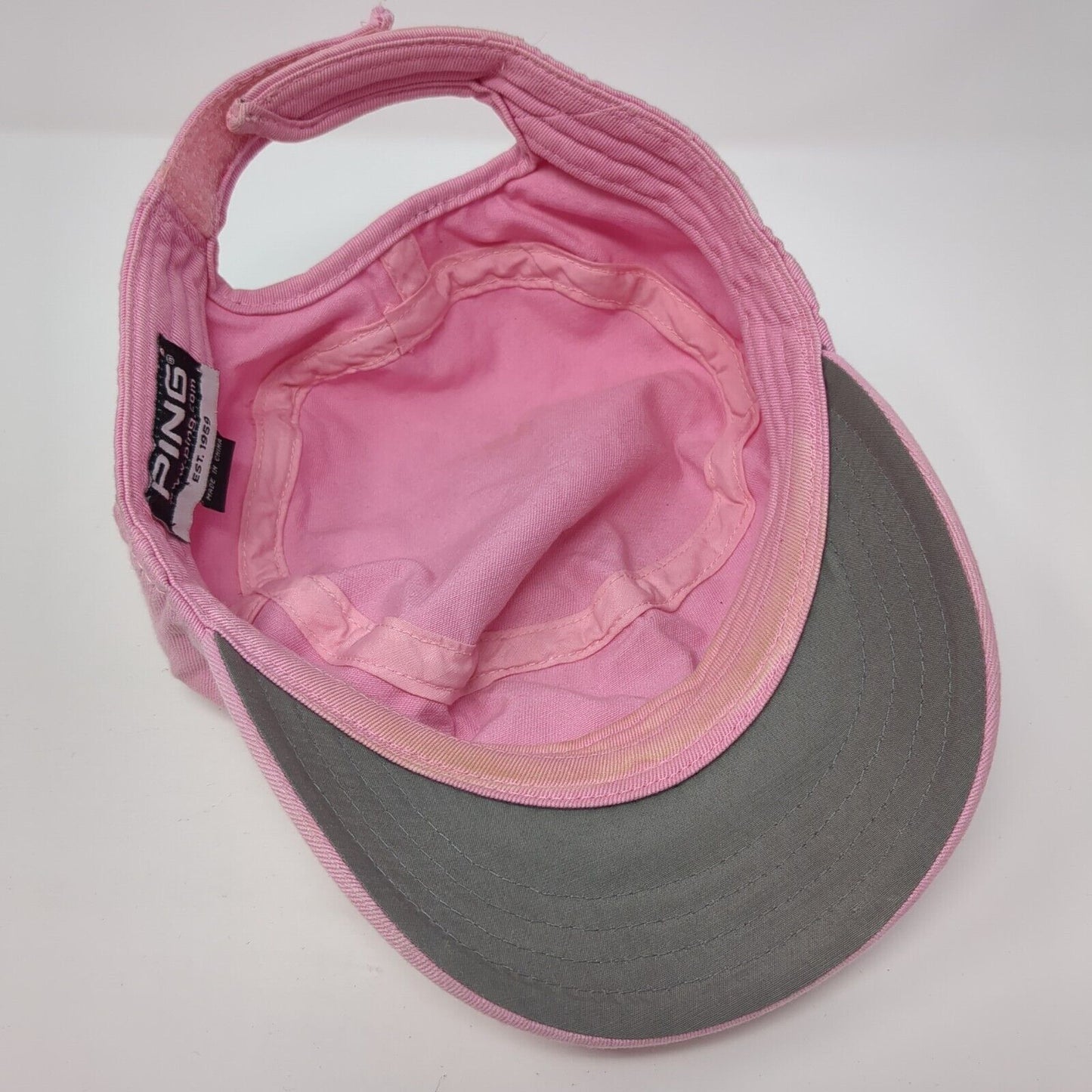 Ping Strapback Cadet Army Cap Hat Pink One Size Adjustable Embroidered