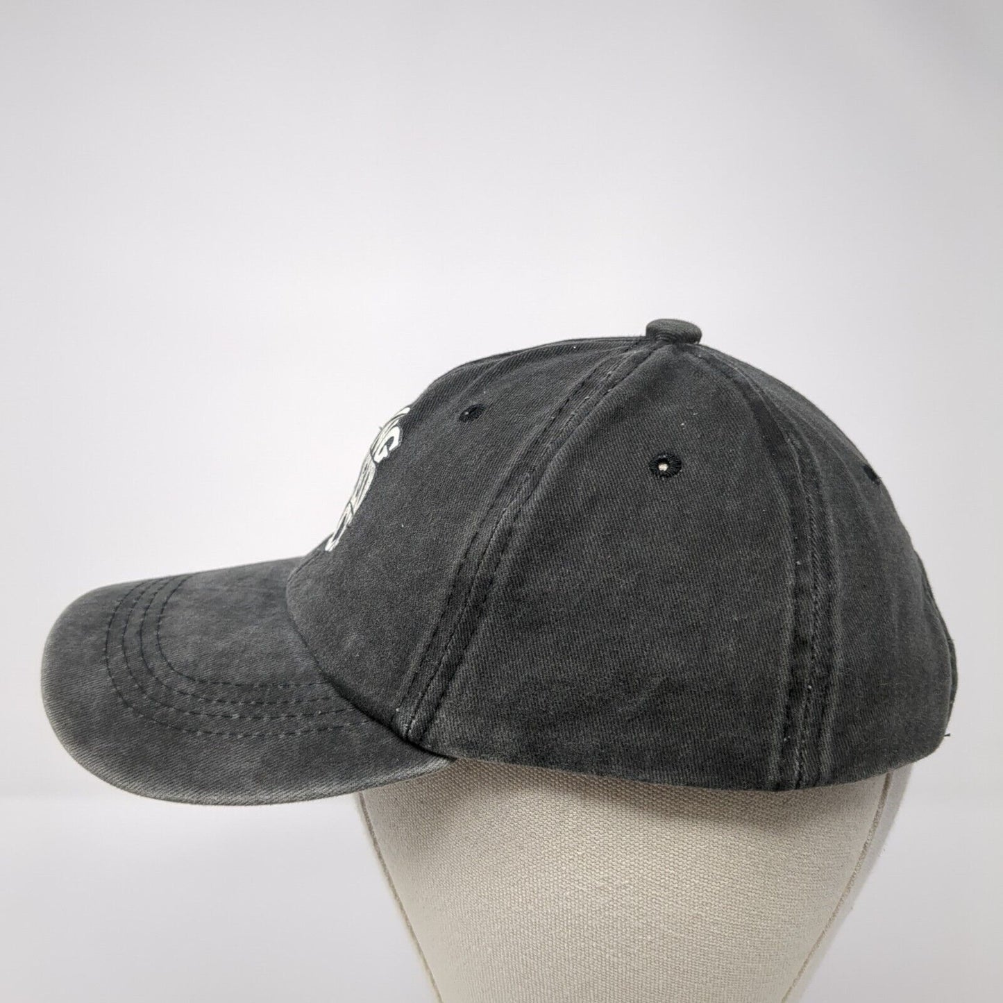 Young Gifted Black Slideback Hat Gray One Size Adjustable 6 Panel