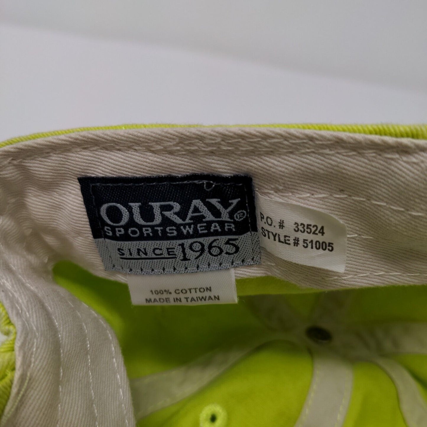 Florida Beach Indian Rocks Strapback Hat Green OS Adjustable Embroidered Ouray