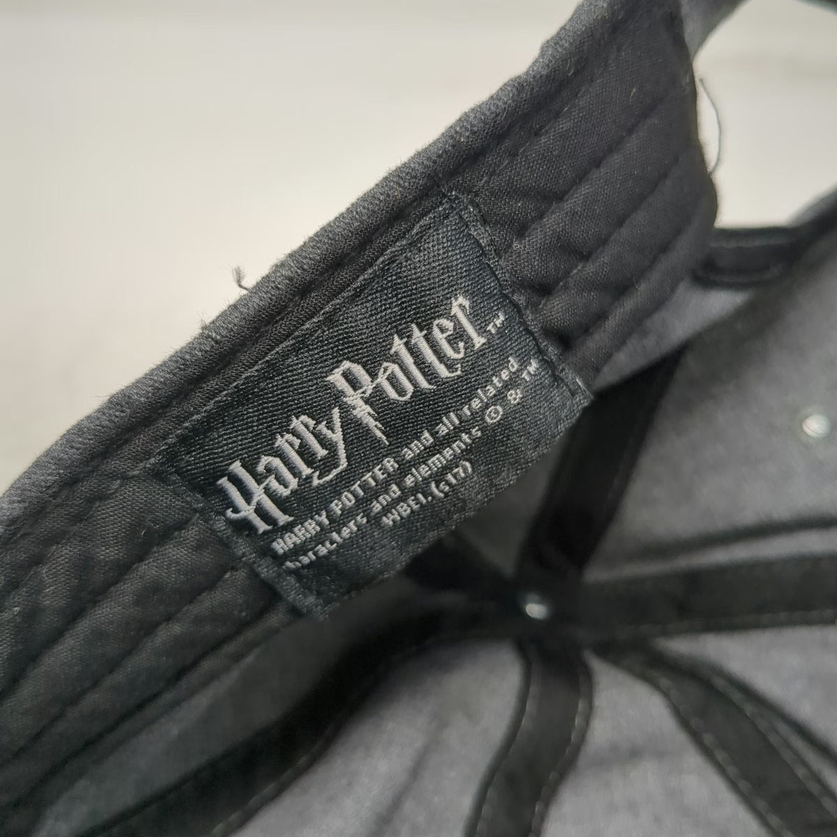 Harry Potter Hogwarts Hat Baseball Cap Gray One Size Chibi Character Slideback
