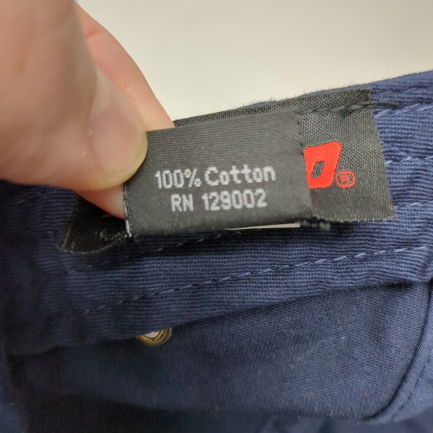 Otto Slideback 5 Panel Cap Blue OSFM Adjustable Embroidered Vented Holes Cotton