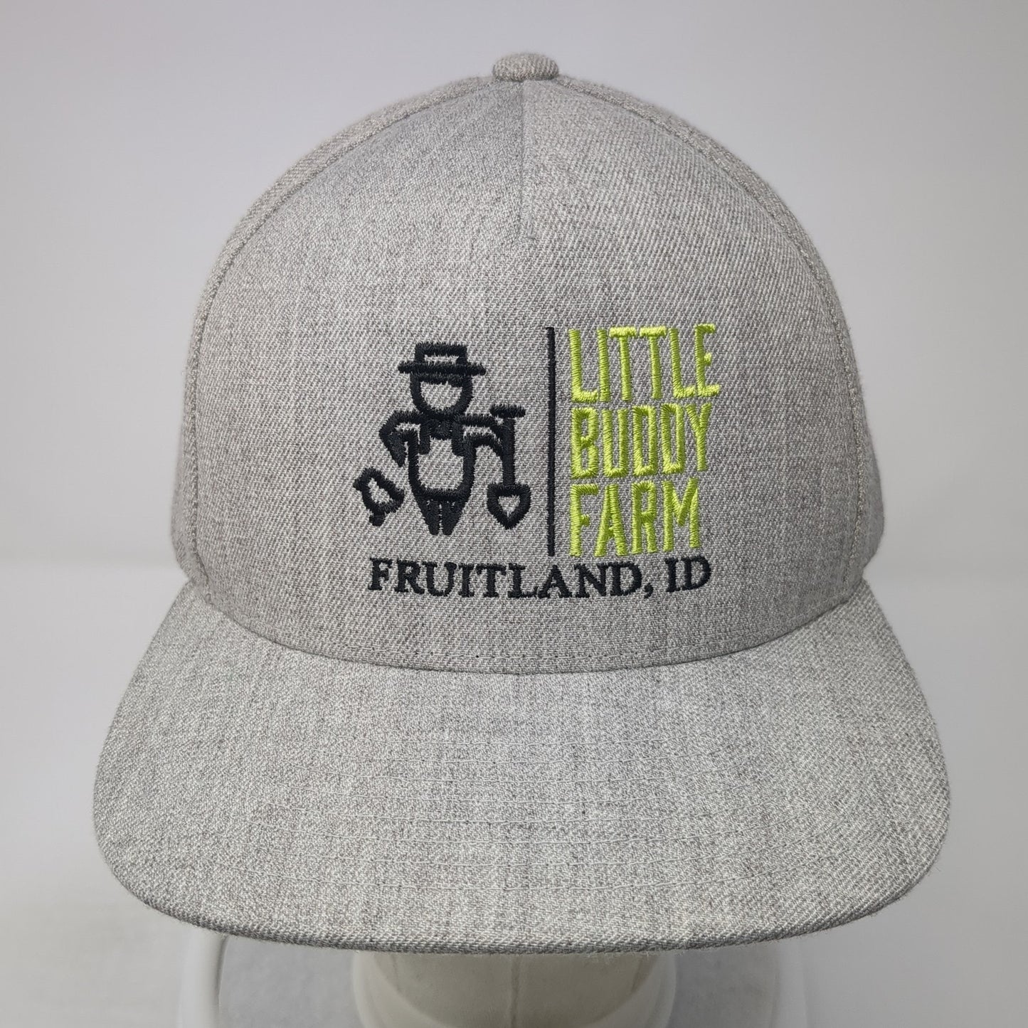 Little Buddy Farm Fruitland ID Snapback Hat Gray One Size Adjustable