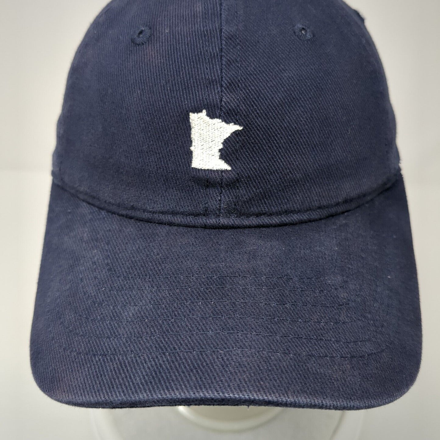 Minnesota State Map Slideback Hat Blue One Size Adjustable Sportsman