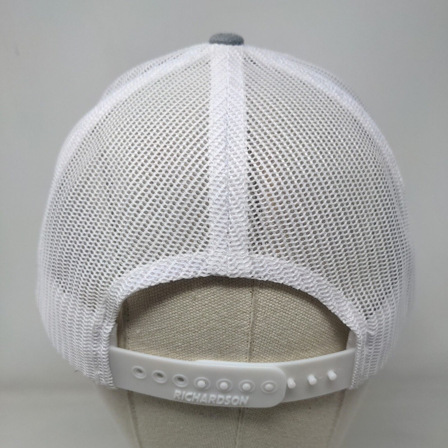 Stokes Seeds Snapback Trucker Hat Gray One Size Embroidered Richardson