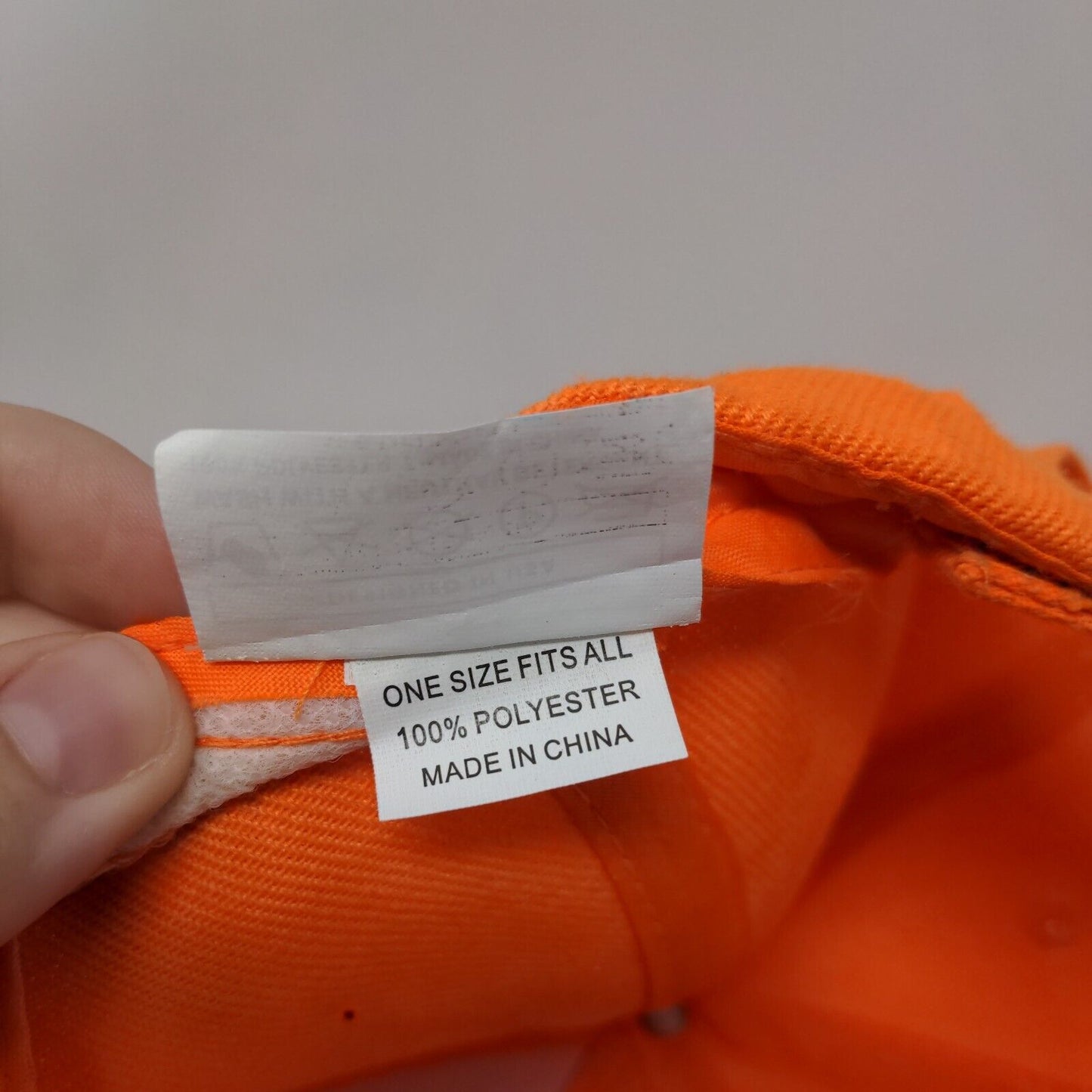 choKoLids Strapback Hat Orange OSFA Adjustable 6 Panel Blank Polyester