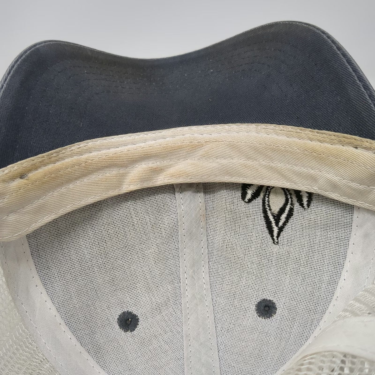 Camp Chef Trucker Hat Gray White One Size Snapback Mesh Flame Logo Outdoor BBQ