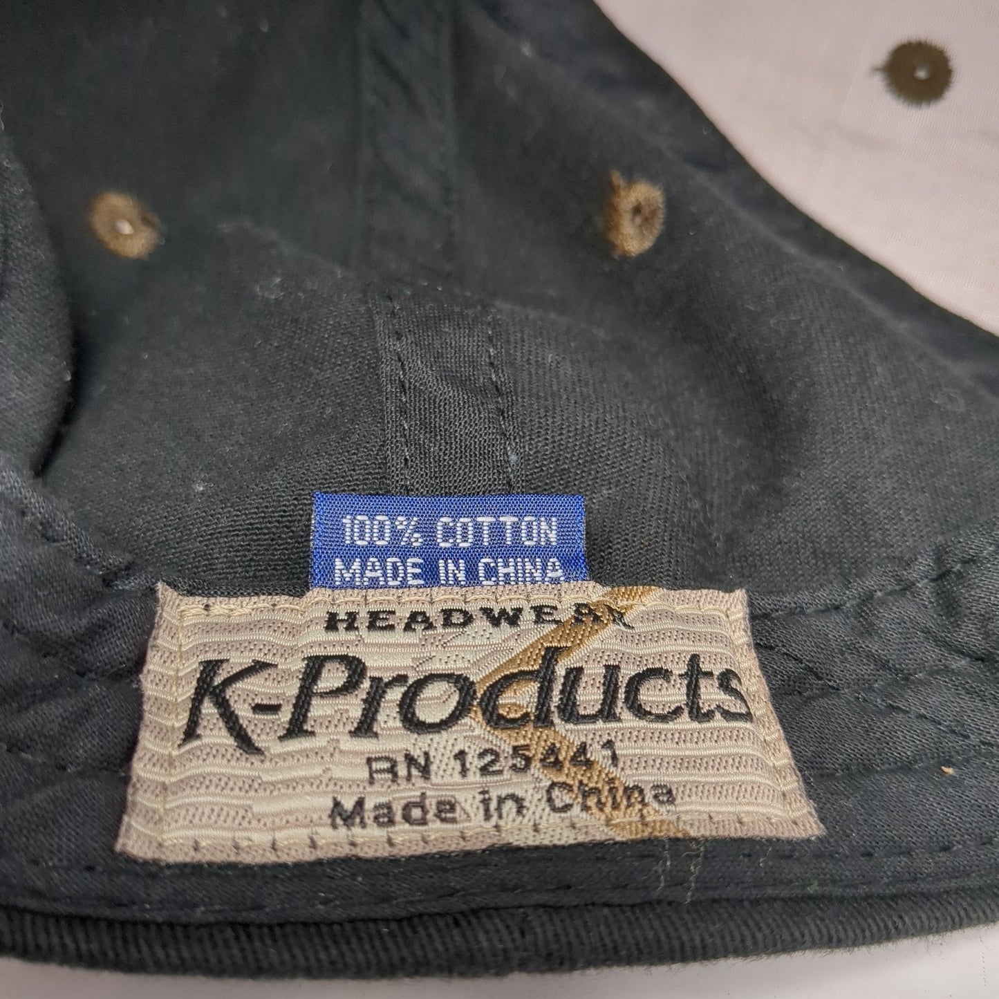 Snap-on Logo Strapback Hat Brown One Size Adjustable Solid K-Products