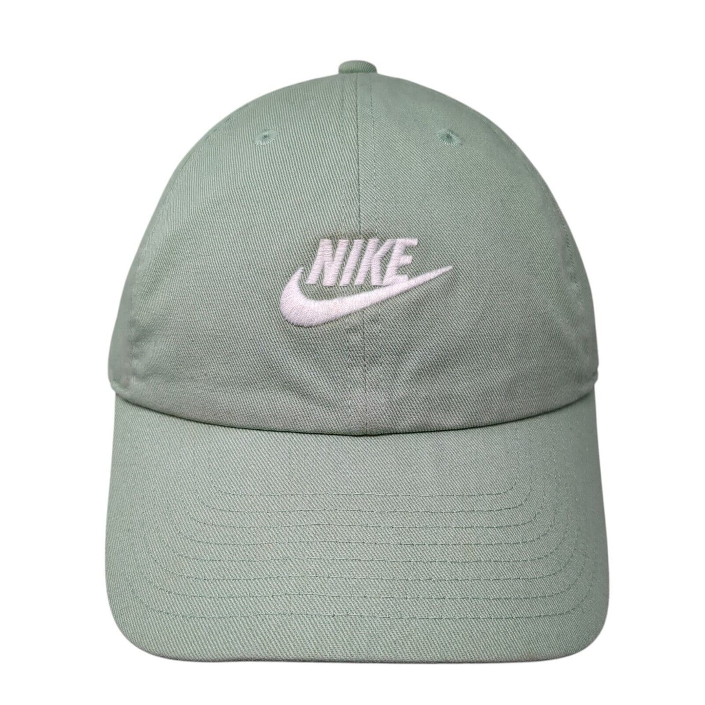 Nike Slideback Hat Green One Size Adjustable Embroidered Heritage86 Cotton