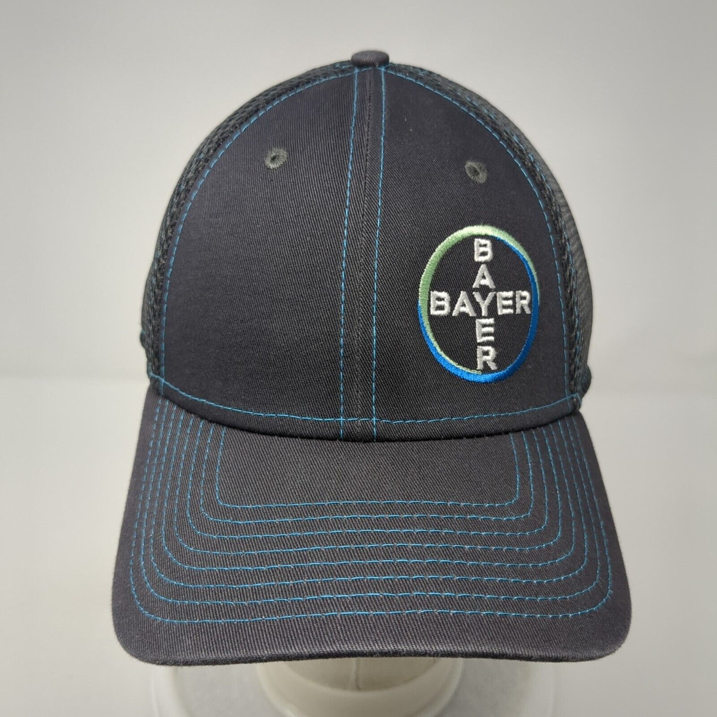 Bayer Life Fitted Hat Gray L/XL Embroidered Logo 6 Panel 39Thirty New Era