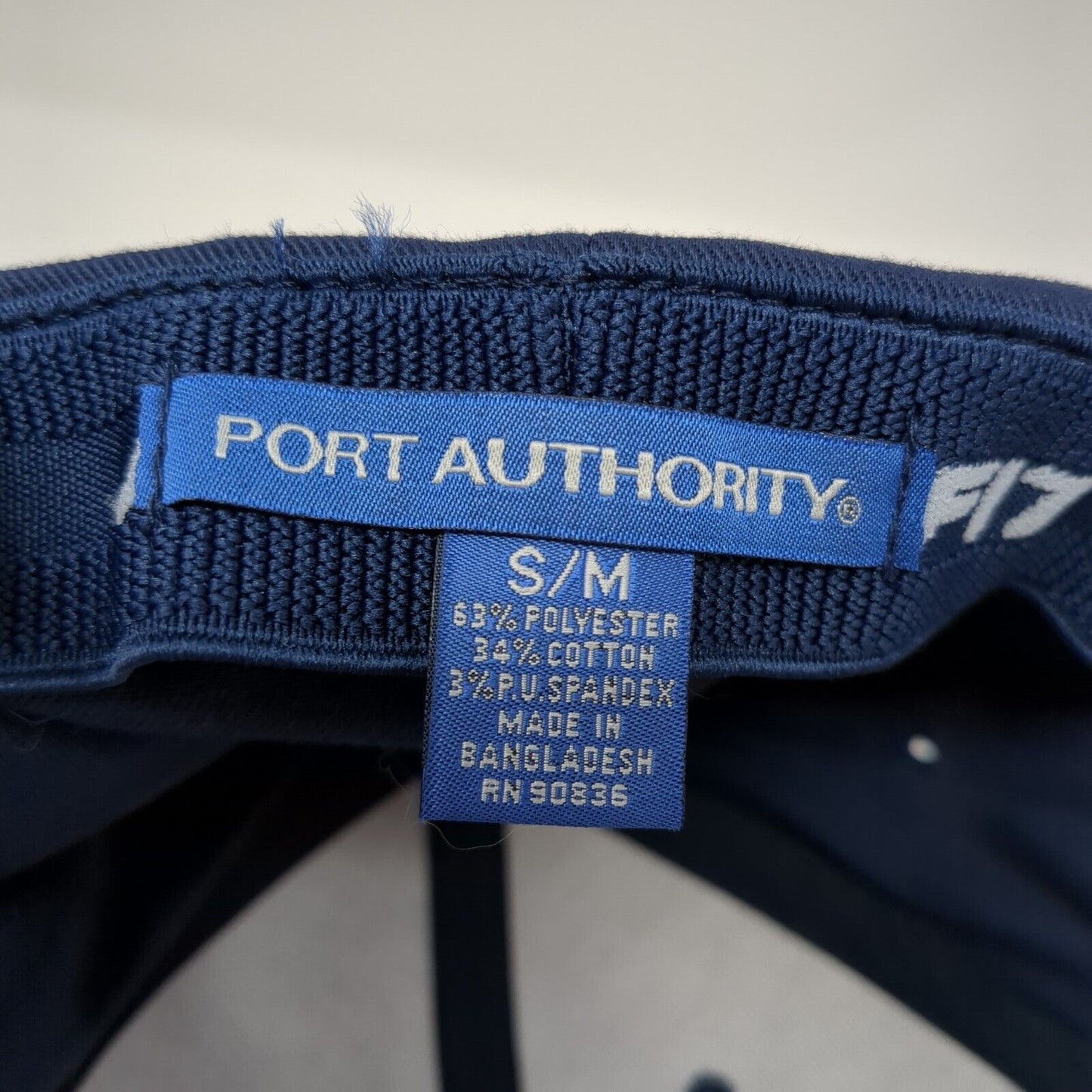 Potter's Fitted Hat Blue S/M Embroidered Solid Flexfit Port Authority