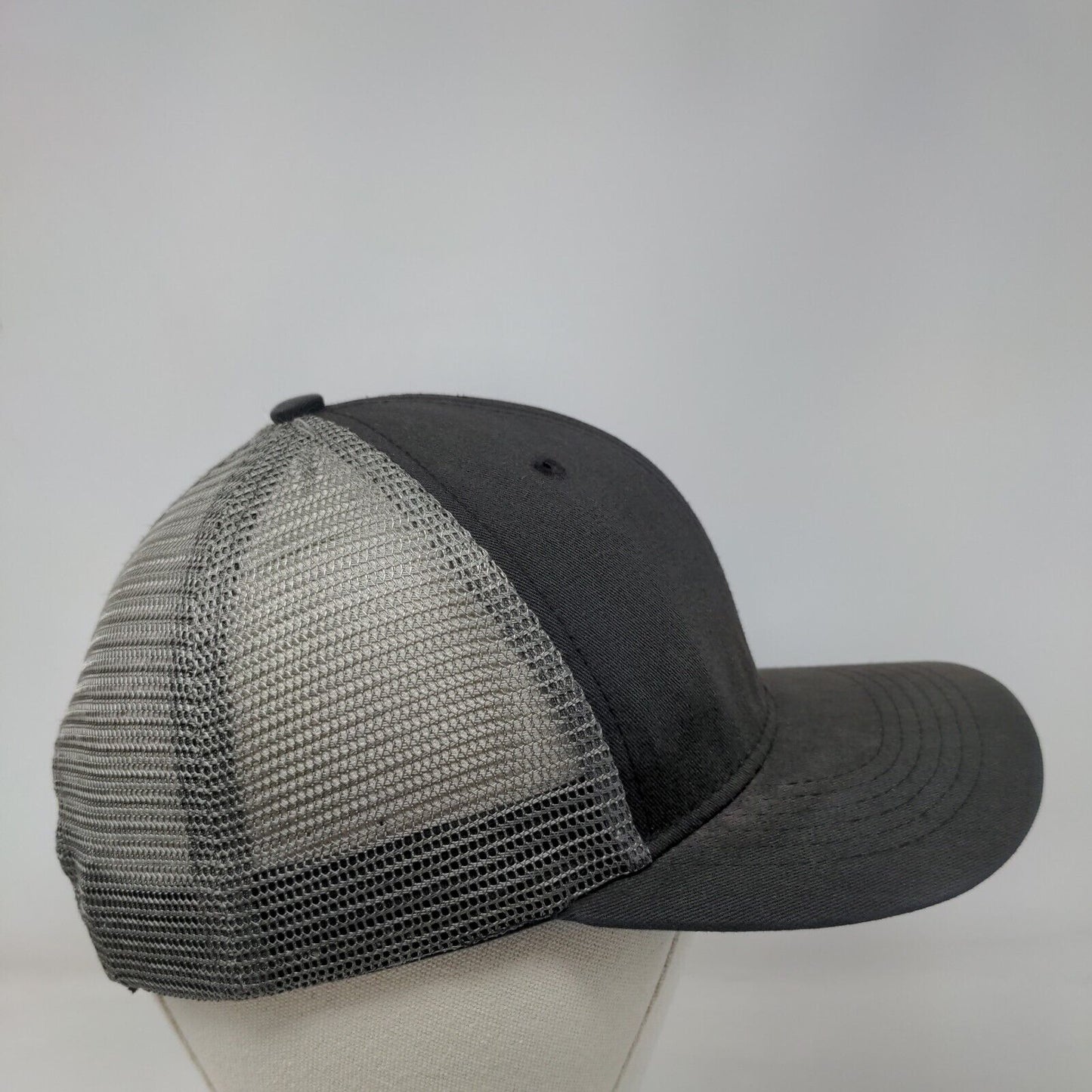 Arcadian Outfitters Snapback Trucker Hat Black OSFA Adjustable Mesh Back 6 Panel
