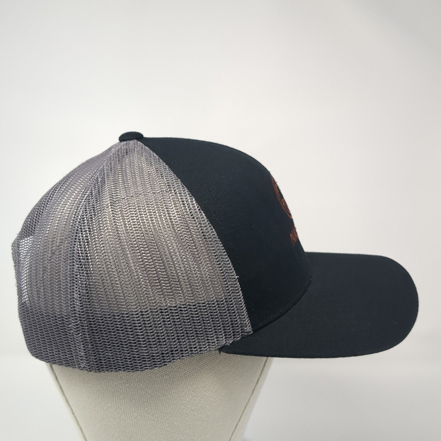 Nadalie USA Snapback Trucker Hat Black OS Adjustable Mesh Back Pacific Headwear