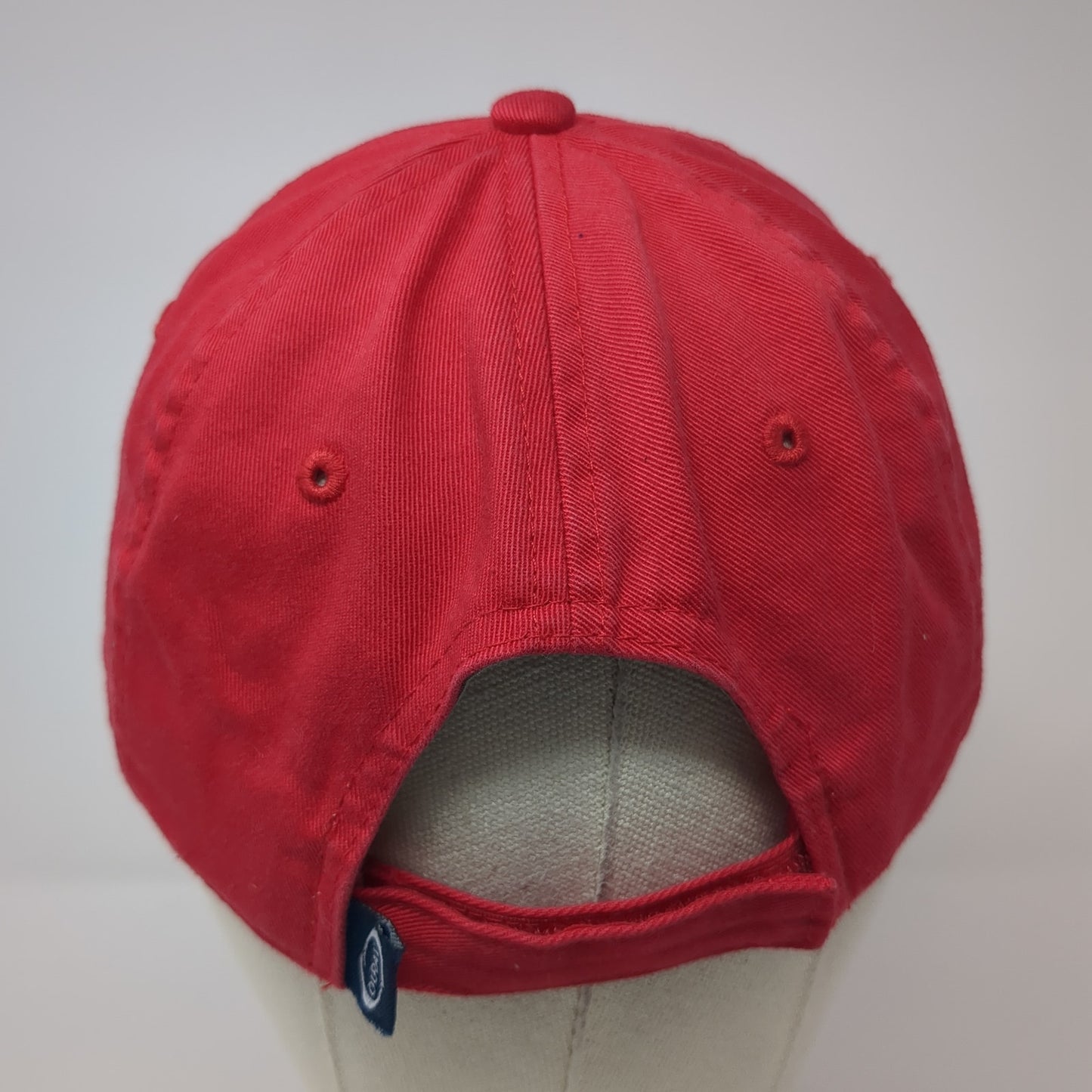 Silver Creek Sun Valley Idaho Strapback Hat Red One Size Adjustable